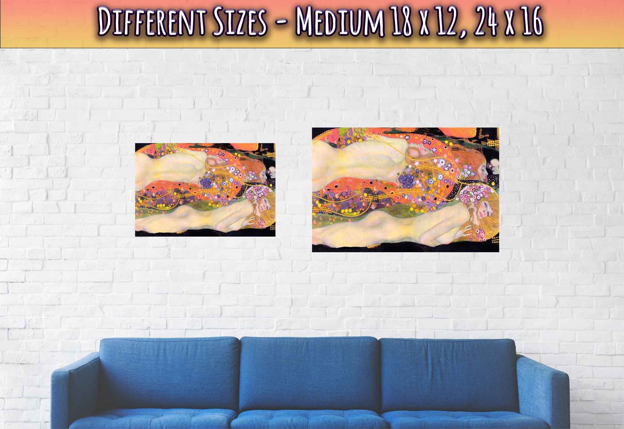 Water Serpents Poster, Gustav Klimt - Water Serpents Ii Print 1907 - WallArtPrints4U