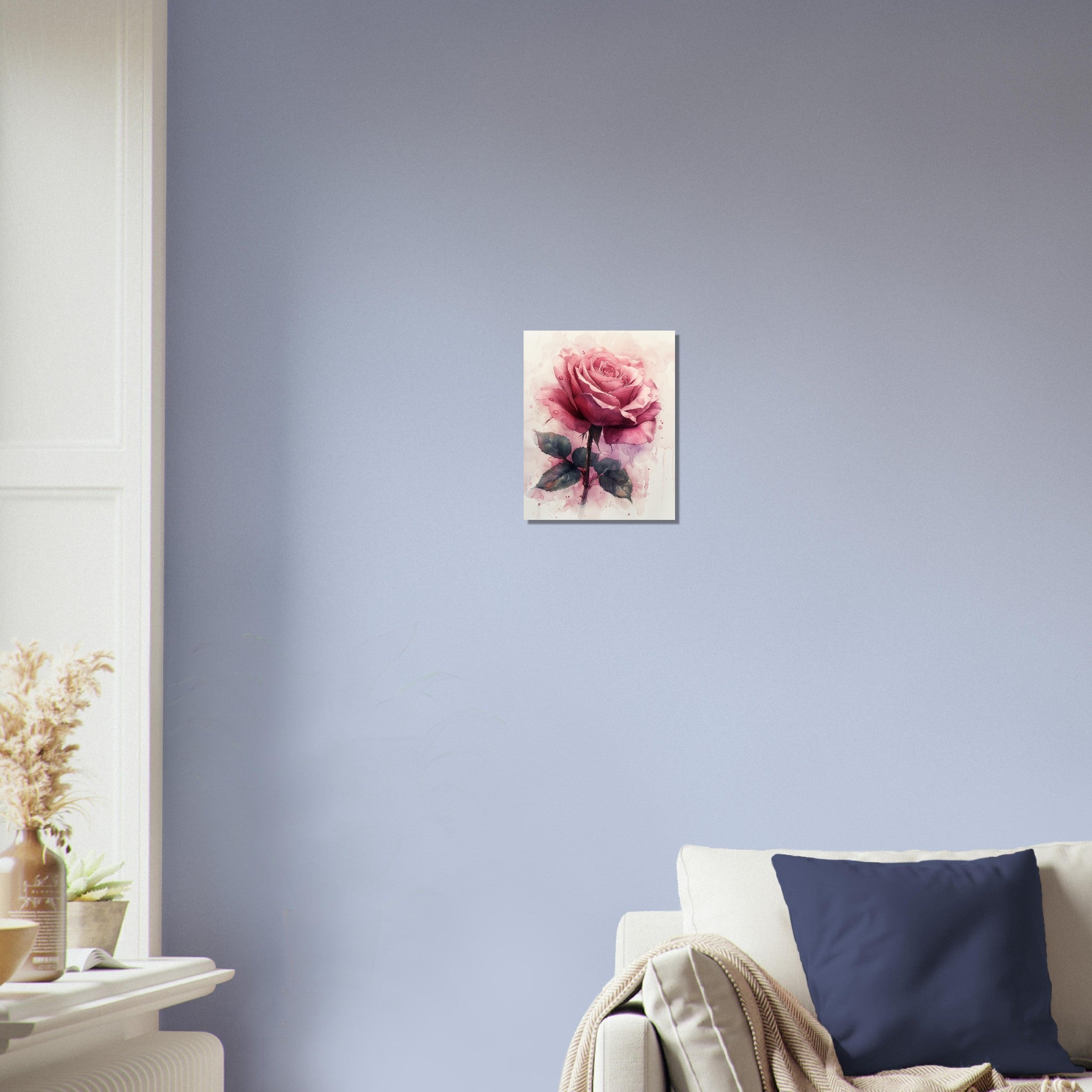 Watercolour Rose Poster Print. - WallArtPrints4U