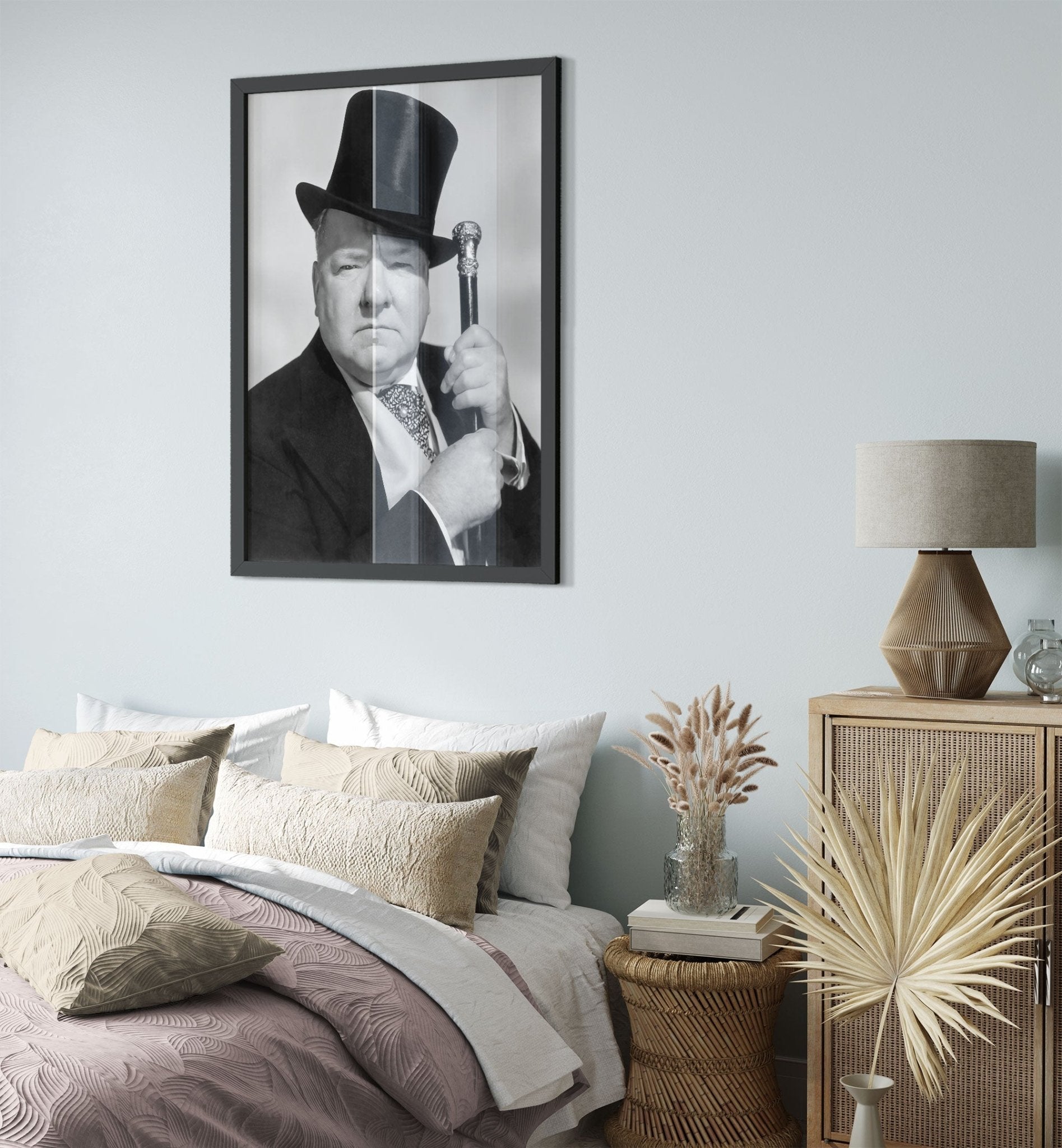 Wc Fields Framed, American Comedian , Juggler, Vintage Photo, Wc Fields Framed Print, Silver Screen Star UK, EU USA Domestic Shipping - WallArtPrints4U