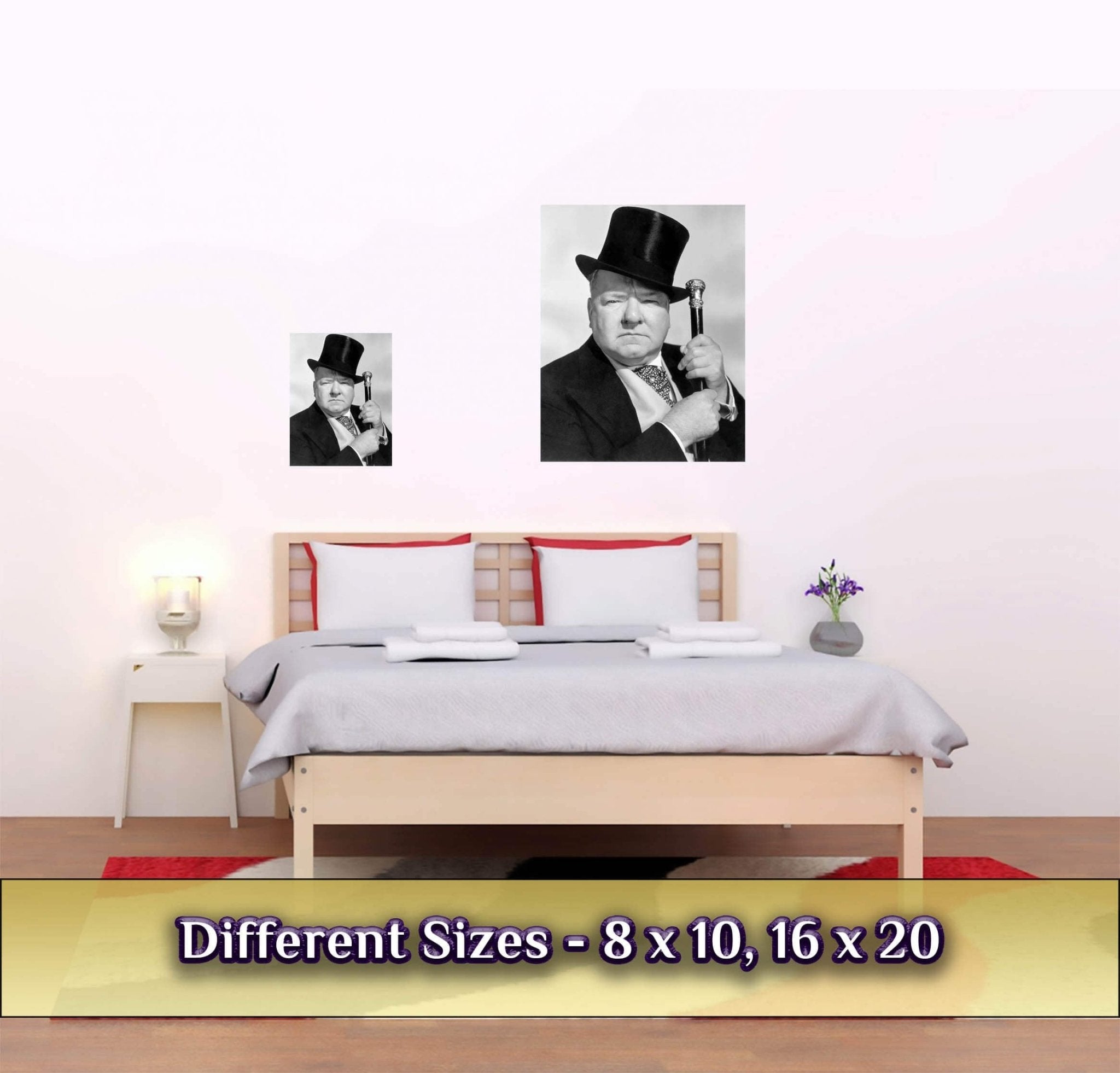 Wc Fields Poster, American Comedian , Juggler, Vintage Photo, Wc Fields Print, Silver Screen Star - WallArtPrints4U