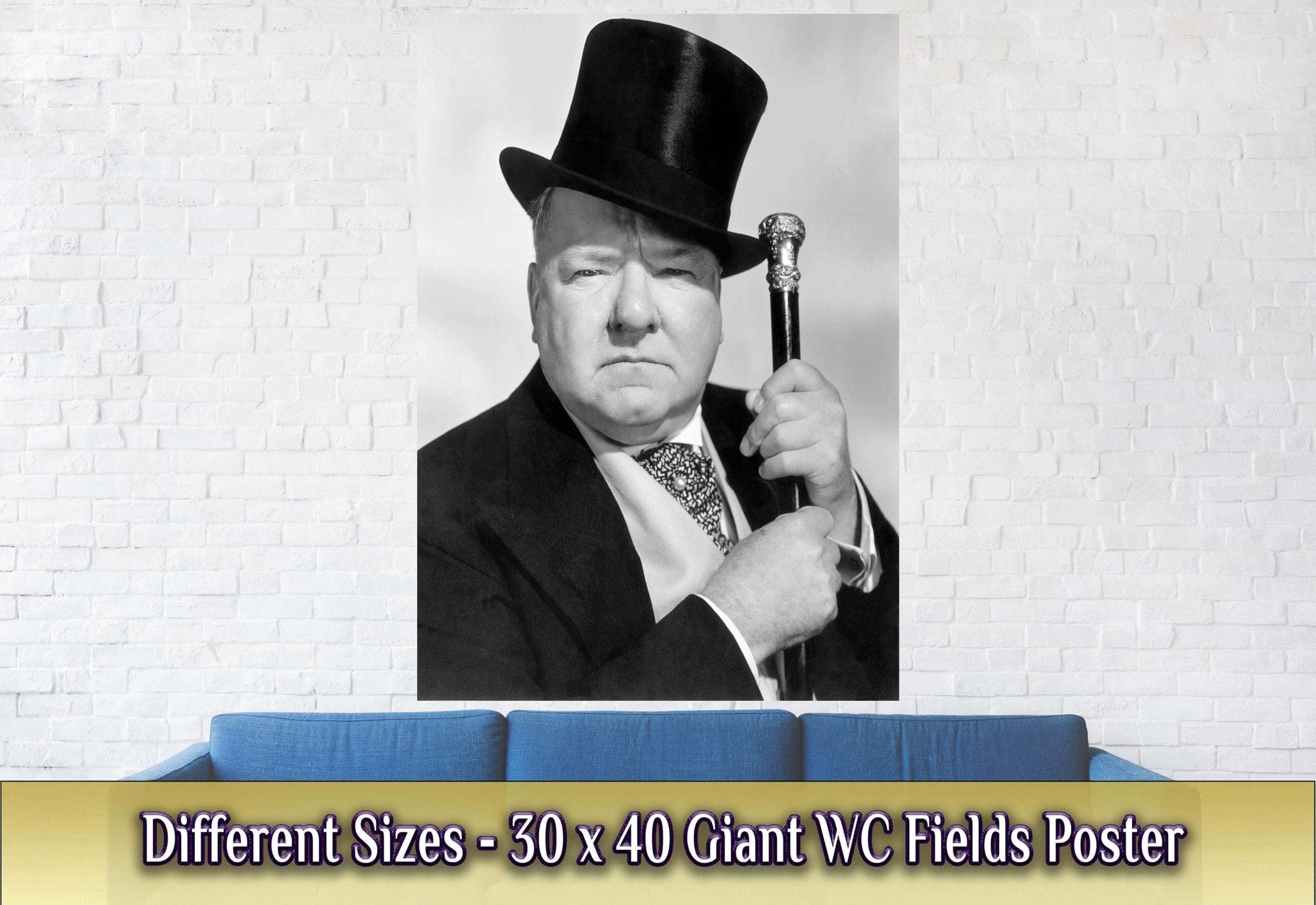 Wc Fields Poster, American Comedian , Juggler, Vintage Photo, Wc Fields Print, Silver Screen Star - WallArtPrints4U
