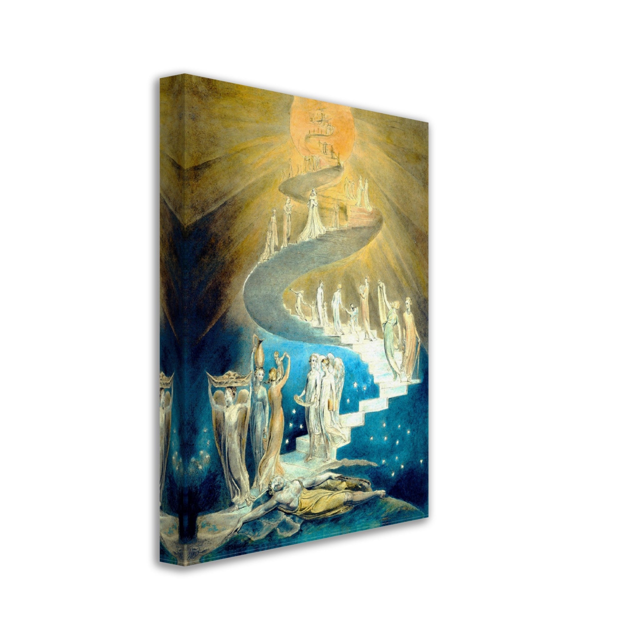 William Blake Canvas Print, Jacobs Ladder Canvas - WallArtPrints4U