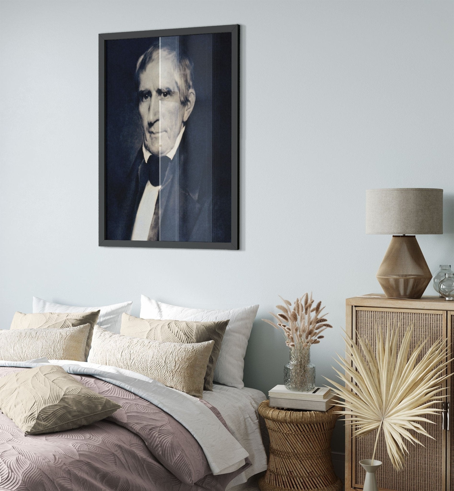 William Harrison Framed, 9th President Of Usa, Vintage Portrait - William Harrison Framed Print UK, EU USA Domestic Shipping - WallArtPrints4U