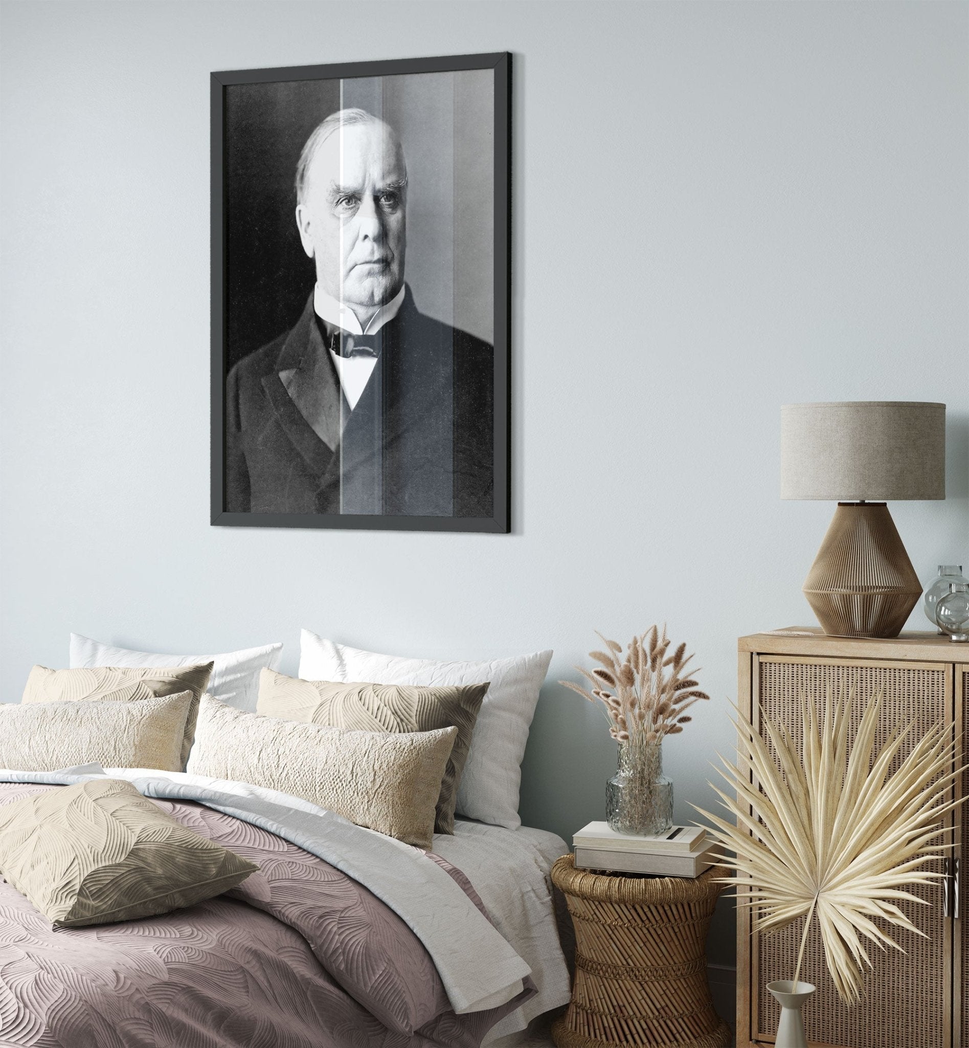 William Mckinley Framed, 25th President Of Usa, Vintage Photo Portrait - William Mckinley Framed Print UK, EU USA Domestic Shipping - WallArtPrints4U