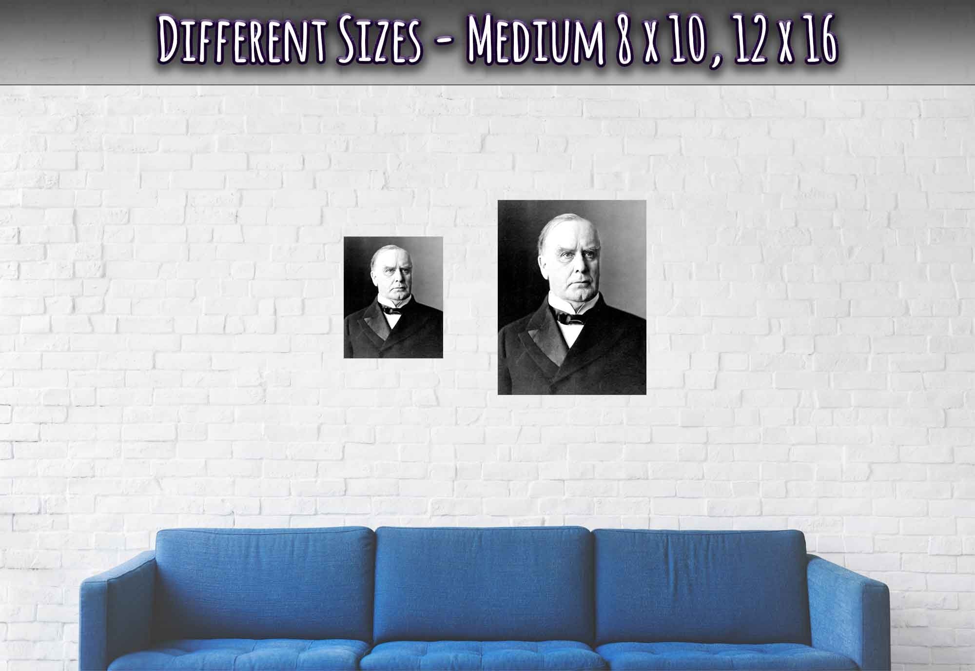 William Mckinley Poster, 25th President Of Usa, Vintage Photo Portrait - William Mckinley Print - WallArtPrints4U