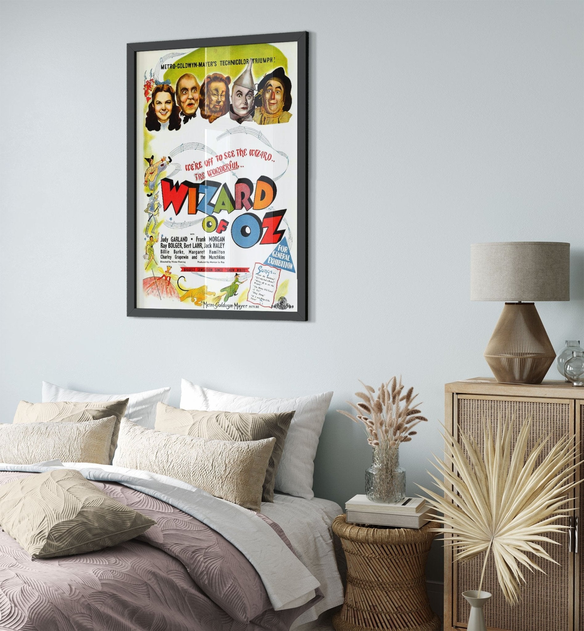 Wizard Of Oz Framed, Vintage Movie Framed 1939 Framed Film Art - Judy Garland L. Frank Baum - WallArtPrints4U