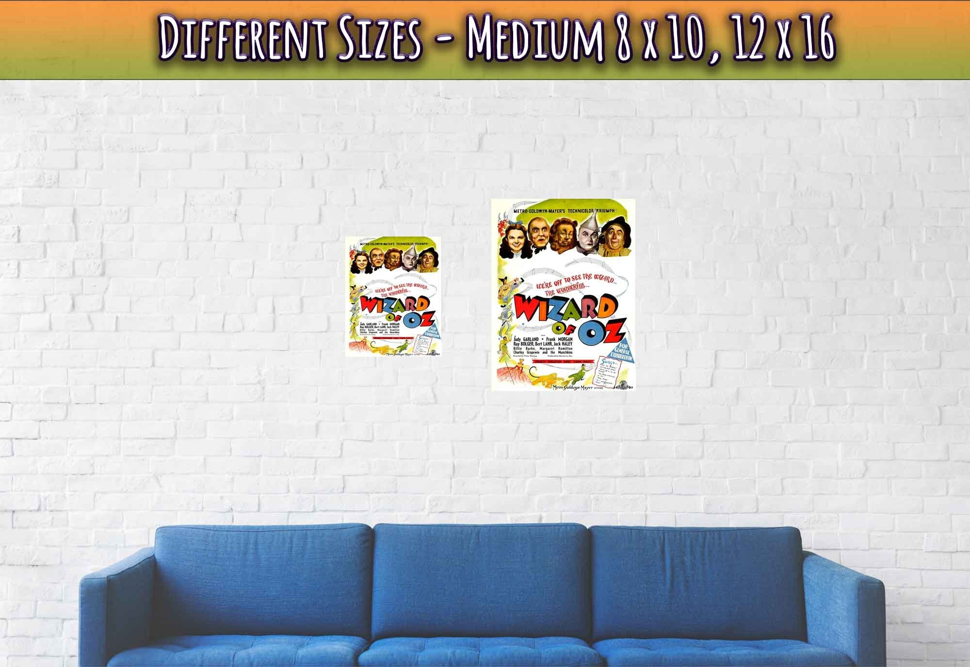 Wizard Of Oz Poster, Vintage Movie Poster 1939 Poster Film Art - Judy Garland L. Frank Baum - WallArtPrints4U