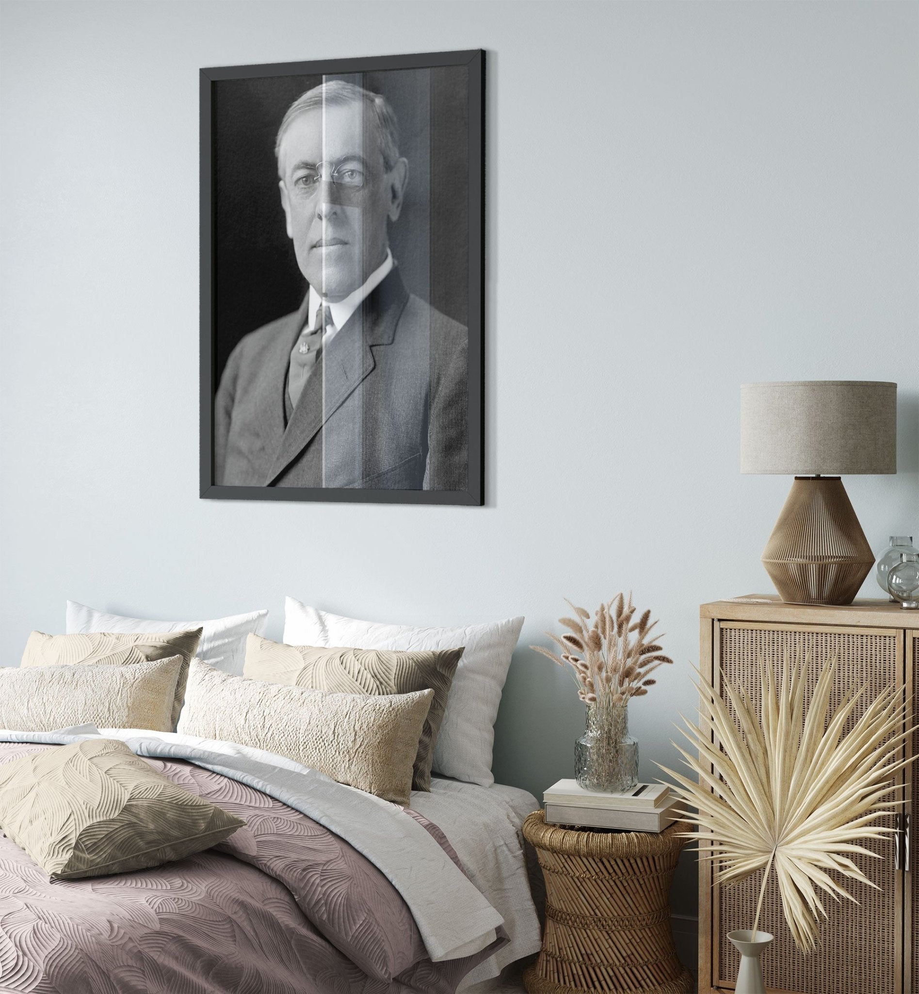 Woodrow Wilson Framed, 28th President Of These United States, Vintage Photo Portrait - Woodrow Wilson Framed Print UK, EU USA Domestic Shipping - WallArtPrints4U