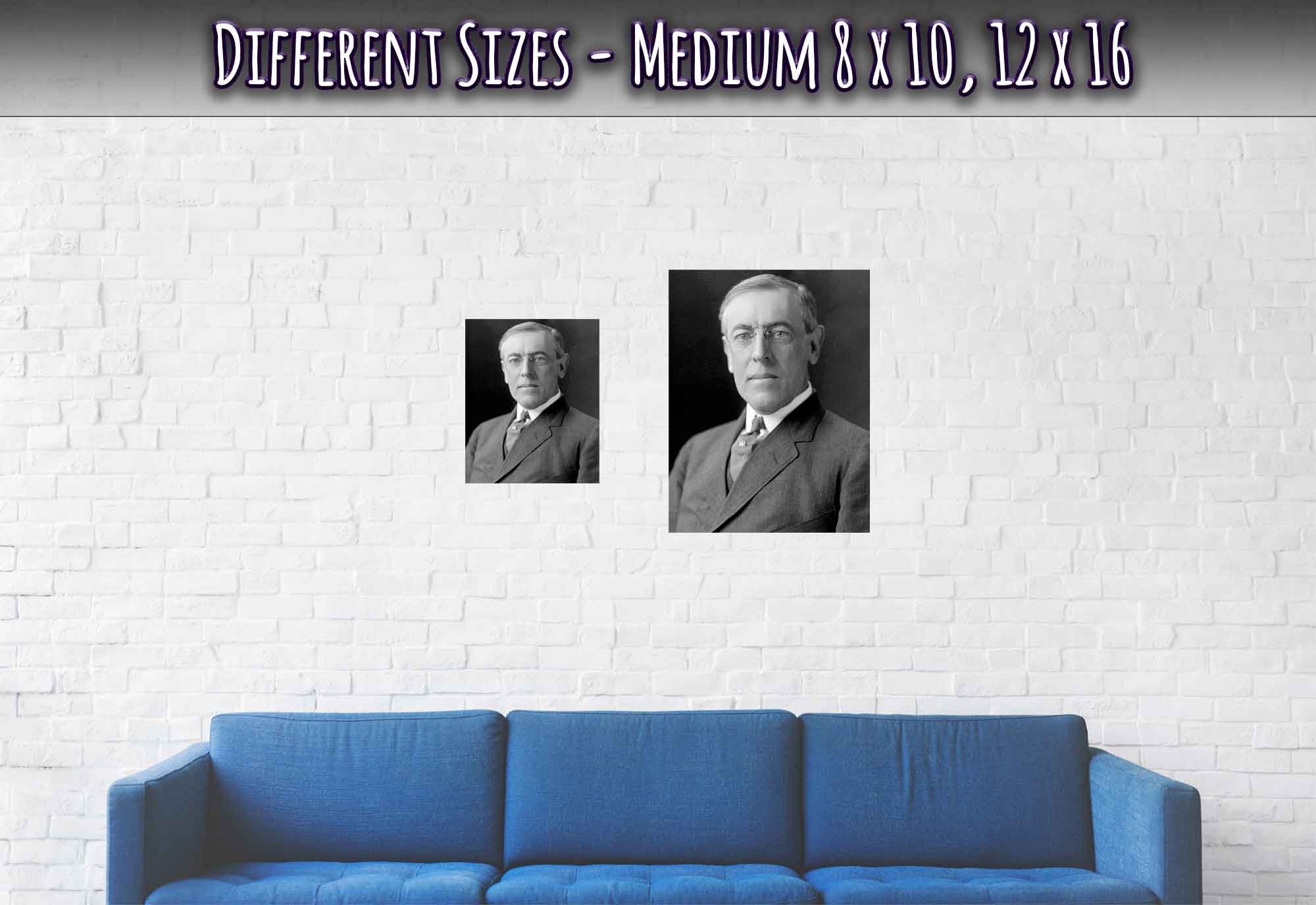 Woodrow Wilson Poster, 28th President Of These United States, Vintage Photo Portrait - Woodrow Wilson Print - WallArtPrints4U