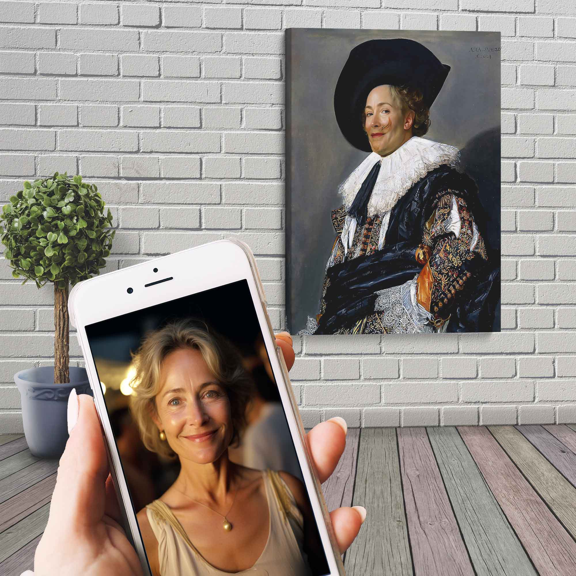You As The Laughing Cavalier Custom Canvas Print, Your Picture In Laughing Cavalier Canvas. - WallArtPrints4U