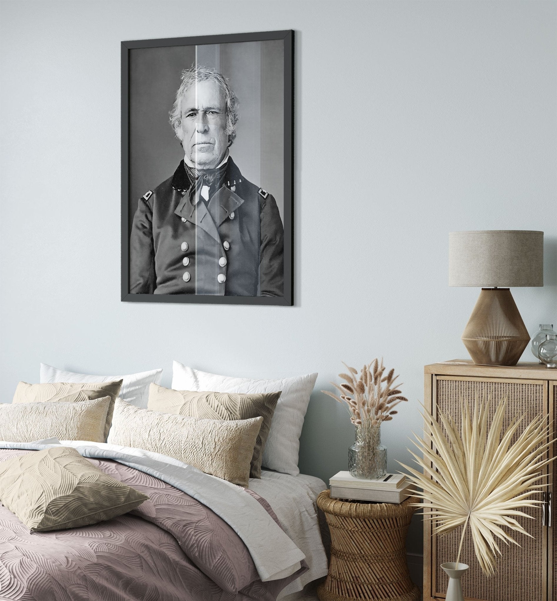 Zachary Taylor Framed, 12th President Of Usa, Vintage Portrait - Zachary Taylor Framed Print UK, EU USA Domestic Shipping - WallArtPrints4U