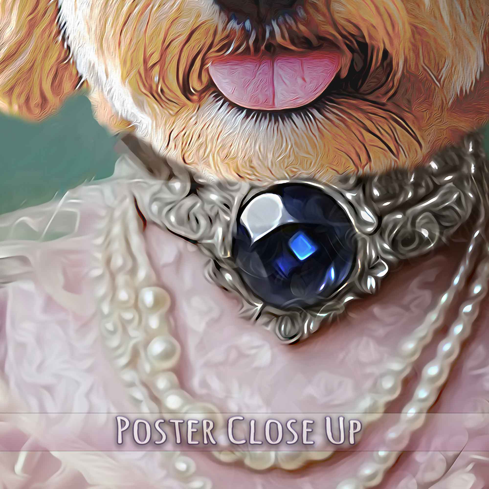 Aristocrat Pet Poster Print, Princess Cat / Dog Custom Portrait From Photo - WallArtPrints4U