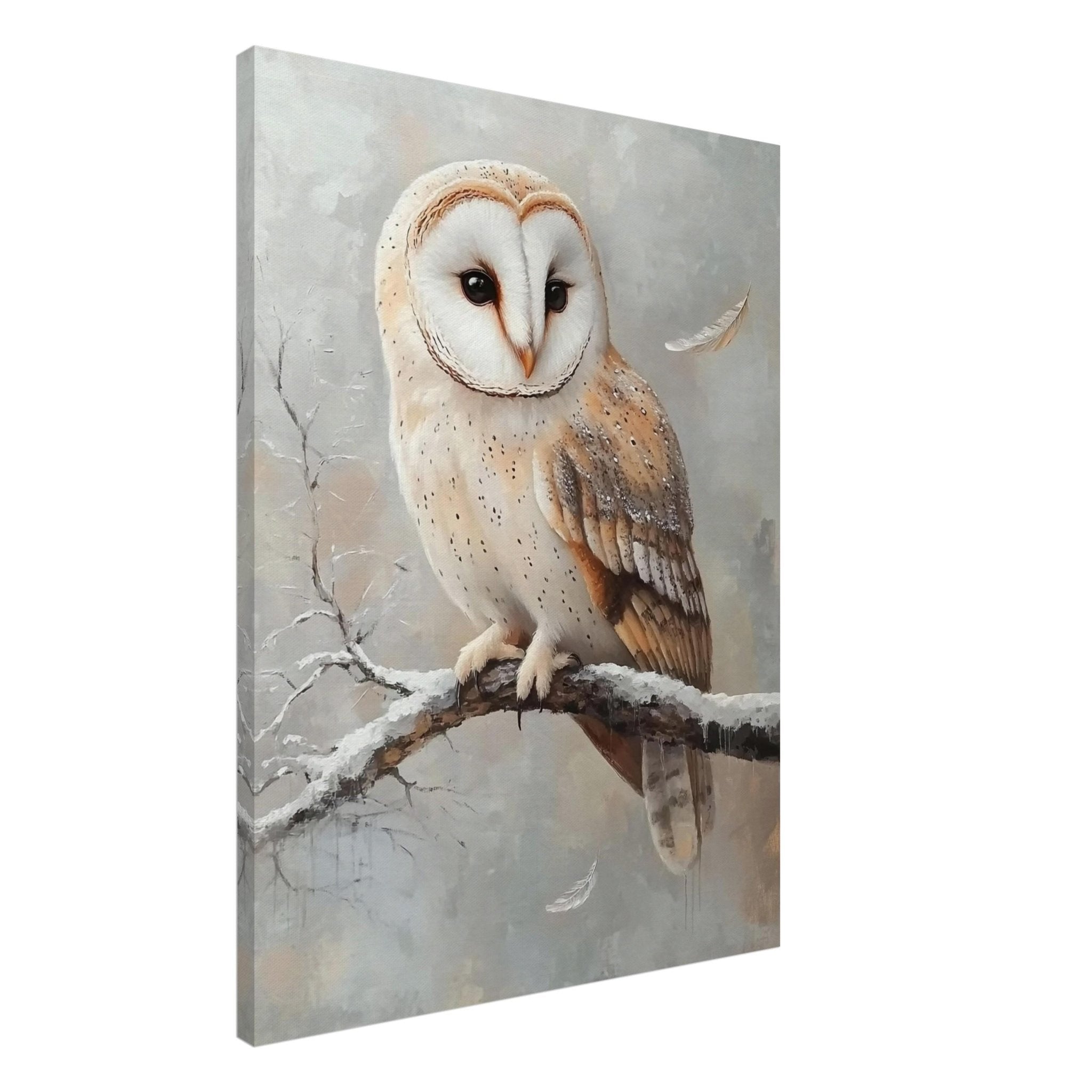 Barn Owl Canvas Wildlife Wall Art, Nature - Inspired Home Decor - WallArtPrints4U