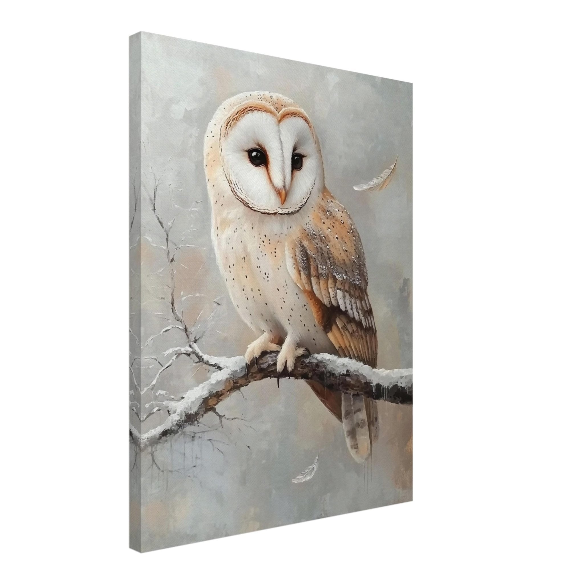 Barn Owl Canvas Wildlife Wall Art, Nature - Inspired Home Decor - WallArtPrints4U