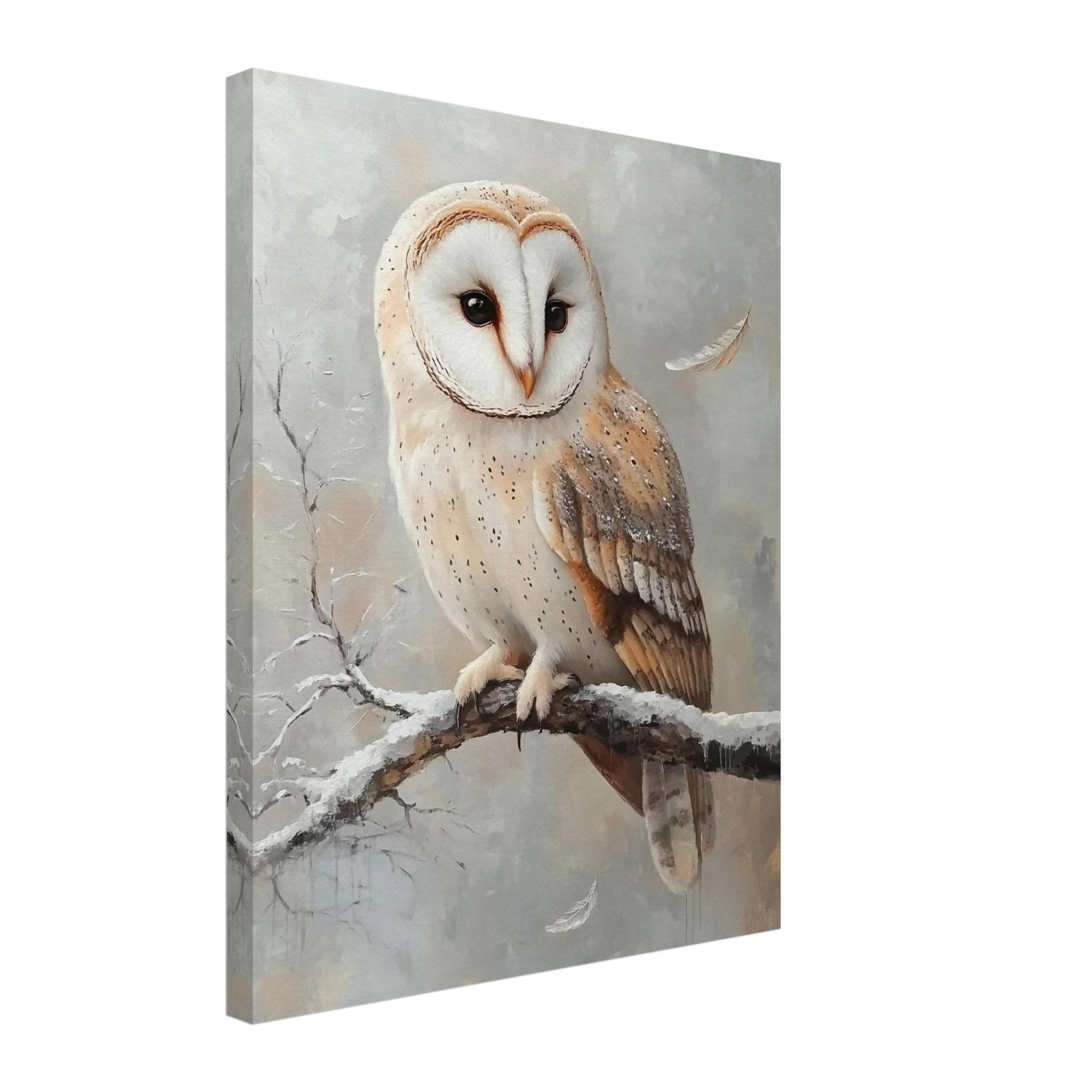 Barn Owl Canvas Wildlife Wall Art, Nature - Inspired Home Decor - WallArtPrints4U