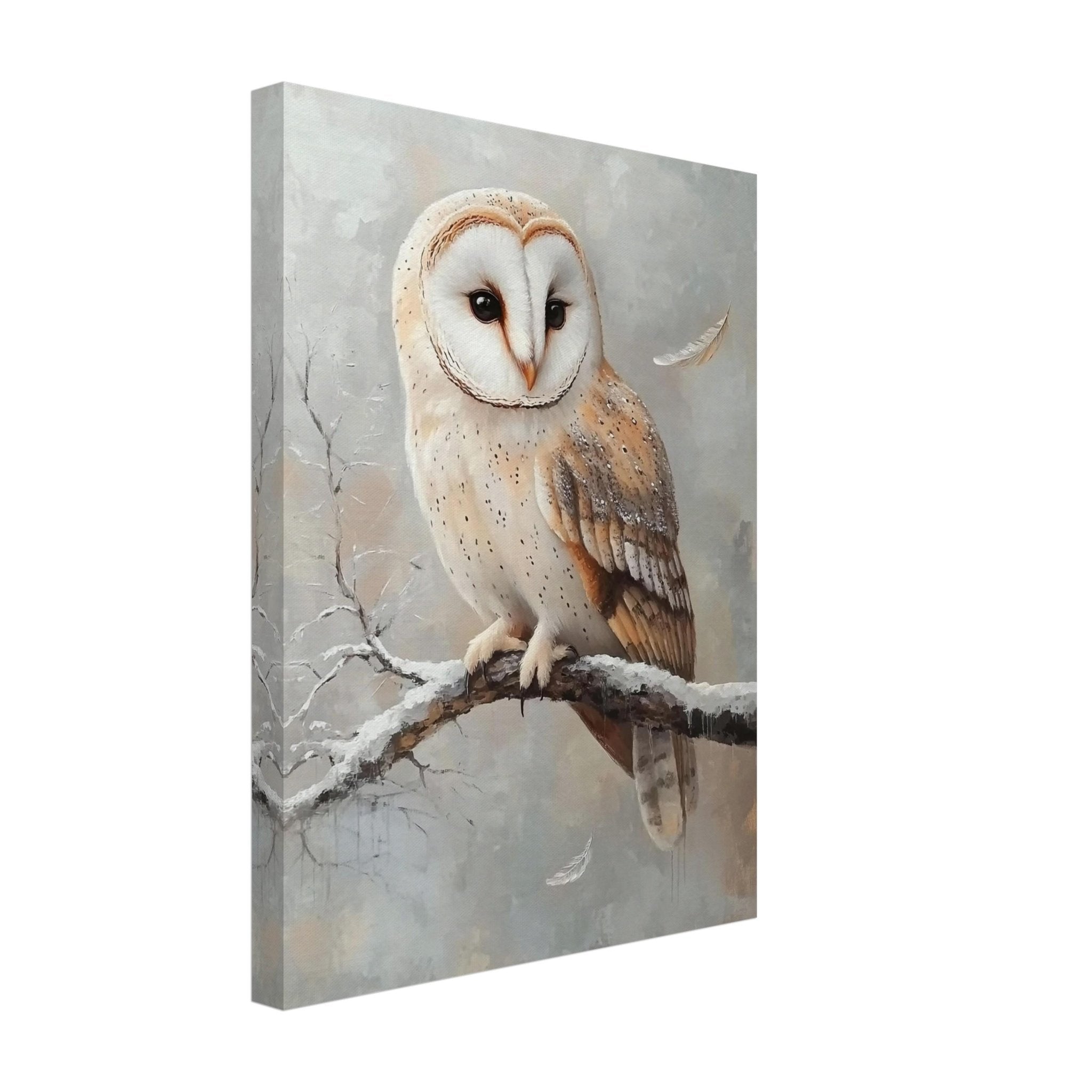 Barn Owl Canvas Wildlife Wall Art, Nature - Inspired Home Decor - WallArtPrints4U