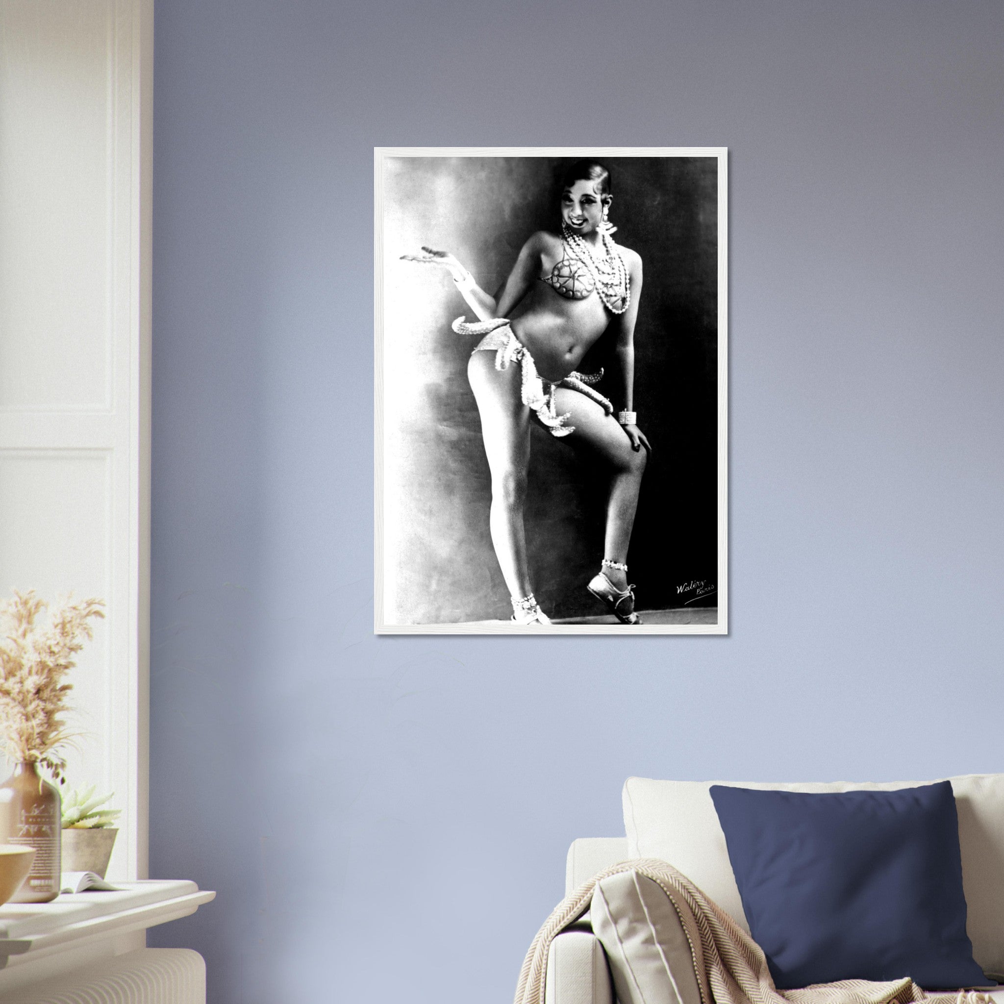 Josephine Baker Framed, Sensational Banana Girdle Dancer, Vintage Photo Portrait - Josephine Baker Framed Print