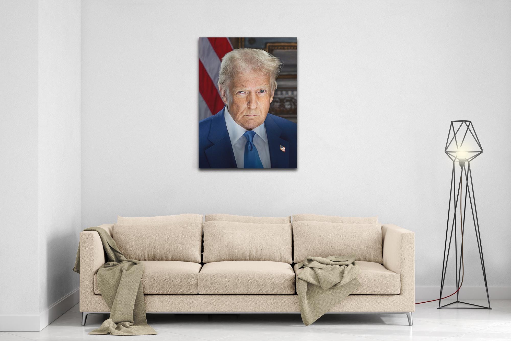 Donald Trump Digital Download Presidential Portrait 47th President Patriotic USA Wall Art Gift - WallArtPrints4U
