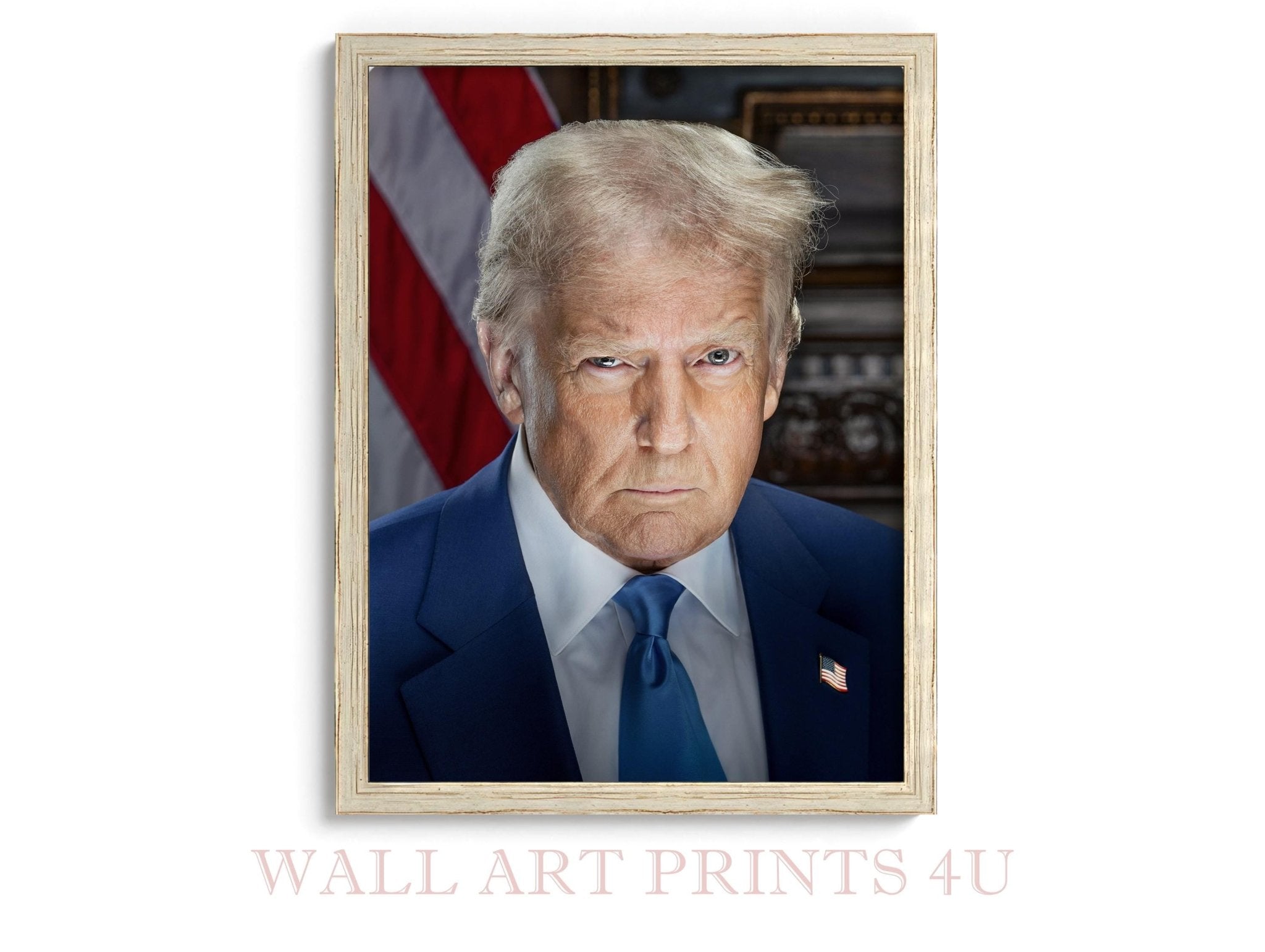 Donald Trump Digital Download Presidential Portrait 47th President Patriotic USA Wall Art Gift - WallArtPrints4U