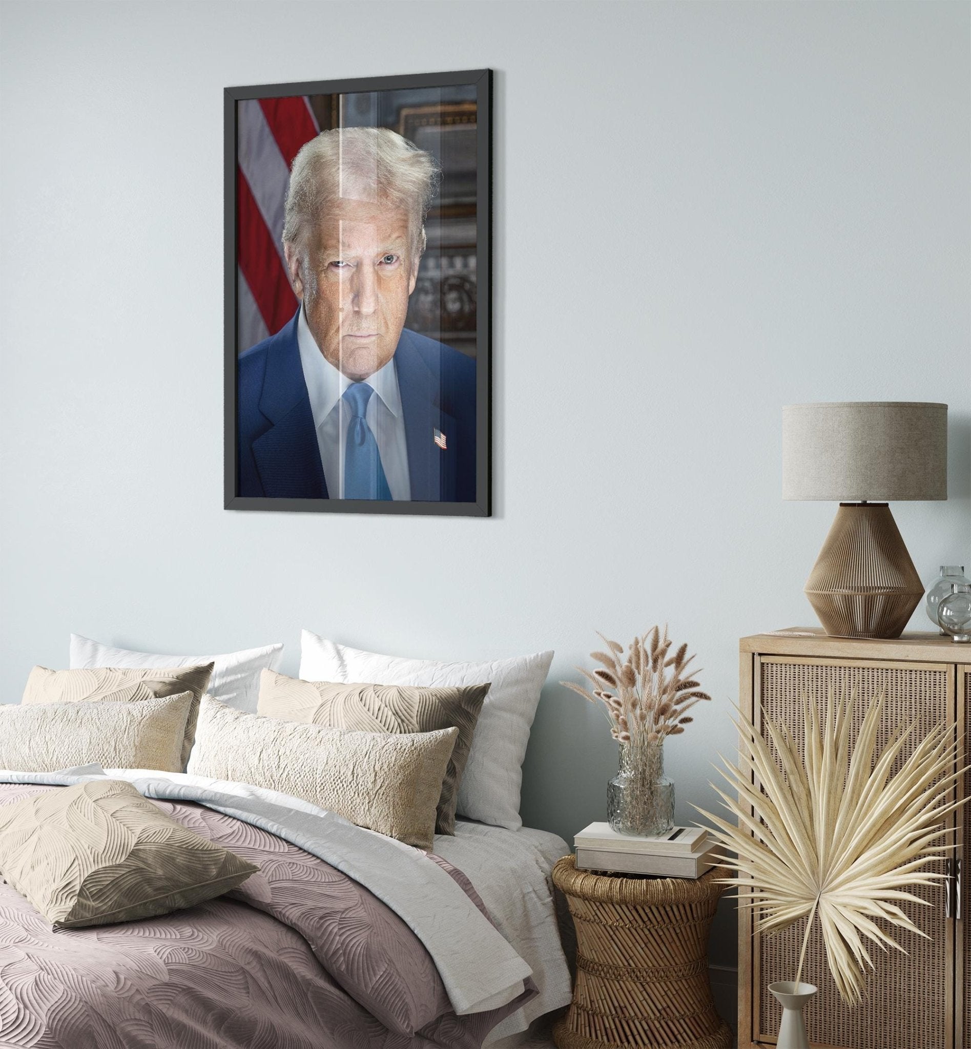 Donald Trump Digital Download Presidential Portrait 47th President Patriotic USA Wall Art Gift - WallArtPrints4U