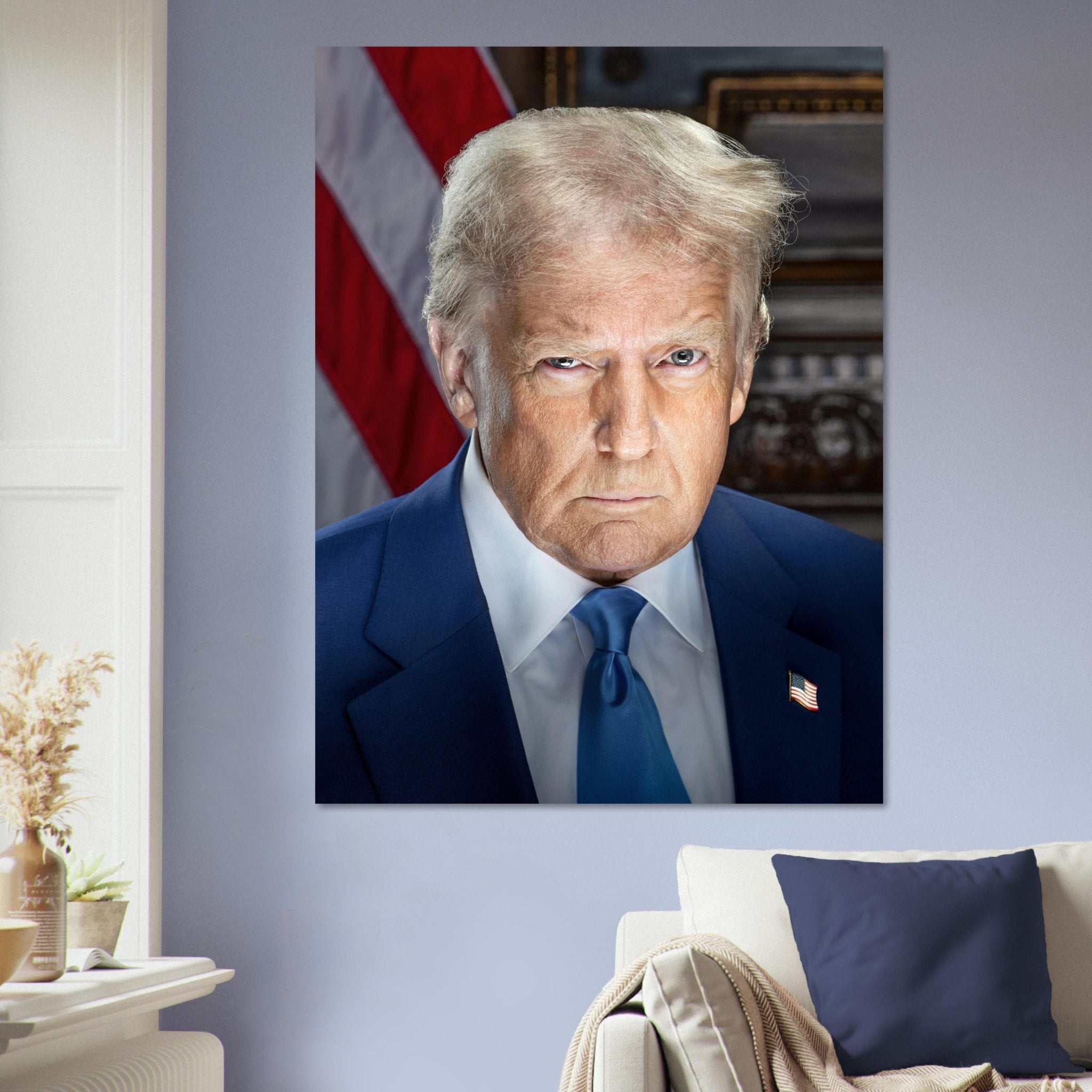 Donald Trump Poster Presidential Portrait 47th President Patriotic USA Wall Art Gift - WallArtPrints4U