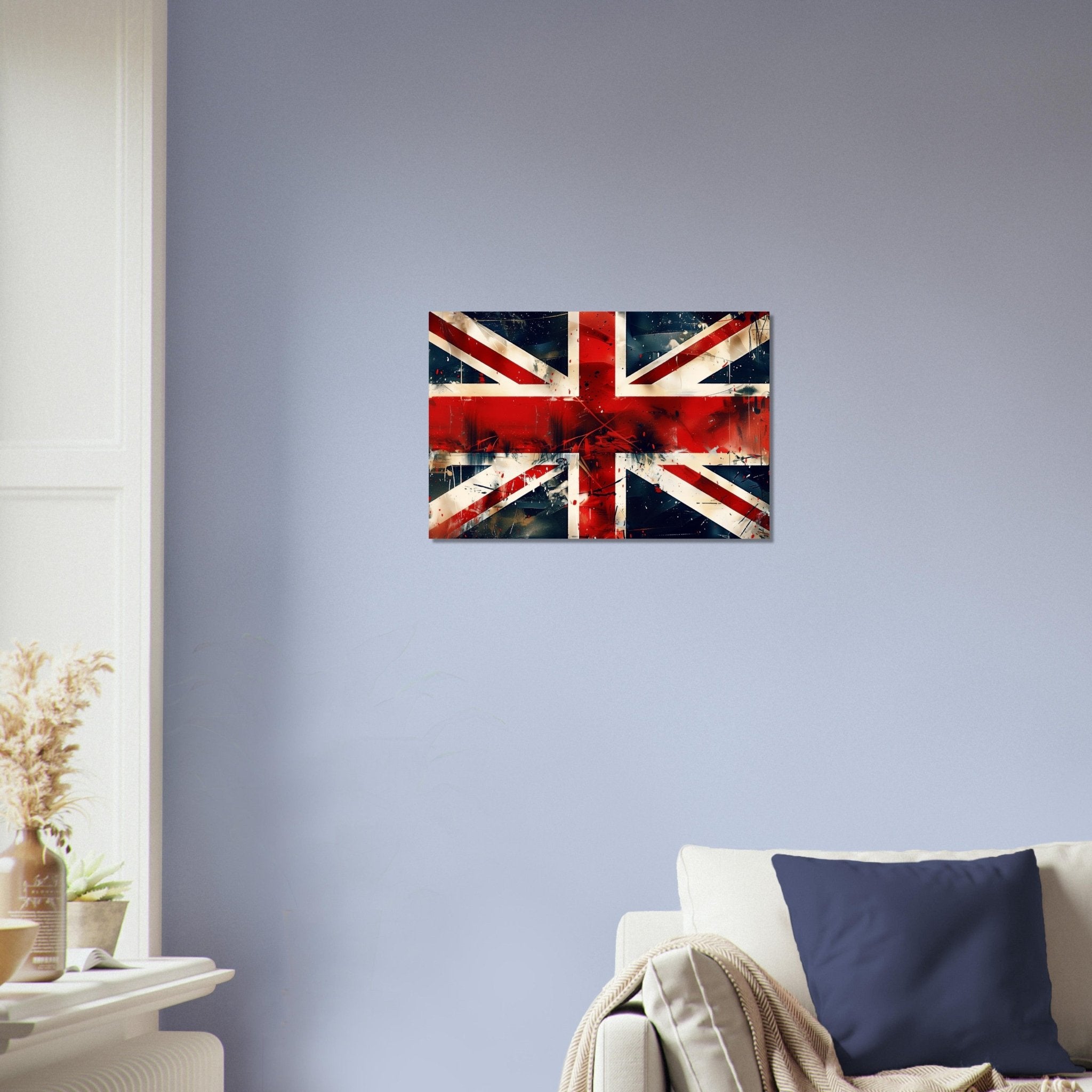 Grungy Union Jack Flag Poster - Distressed British Flag Art Print, Street Art Style Wall Decor - WallArtPrints4U