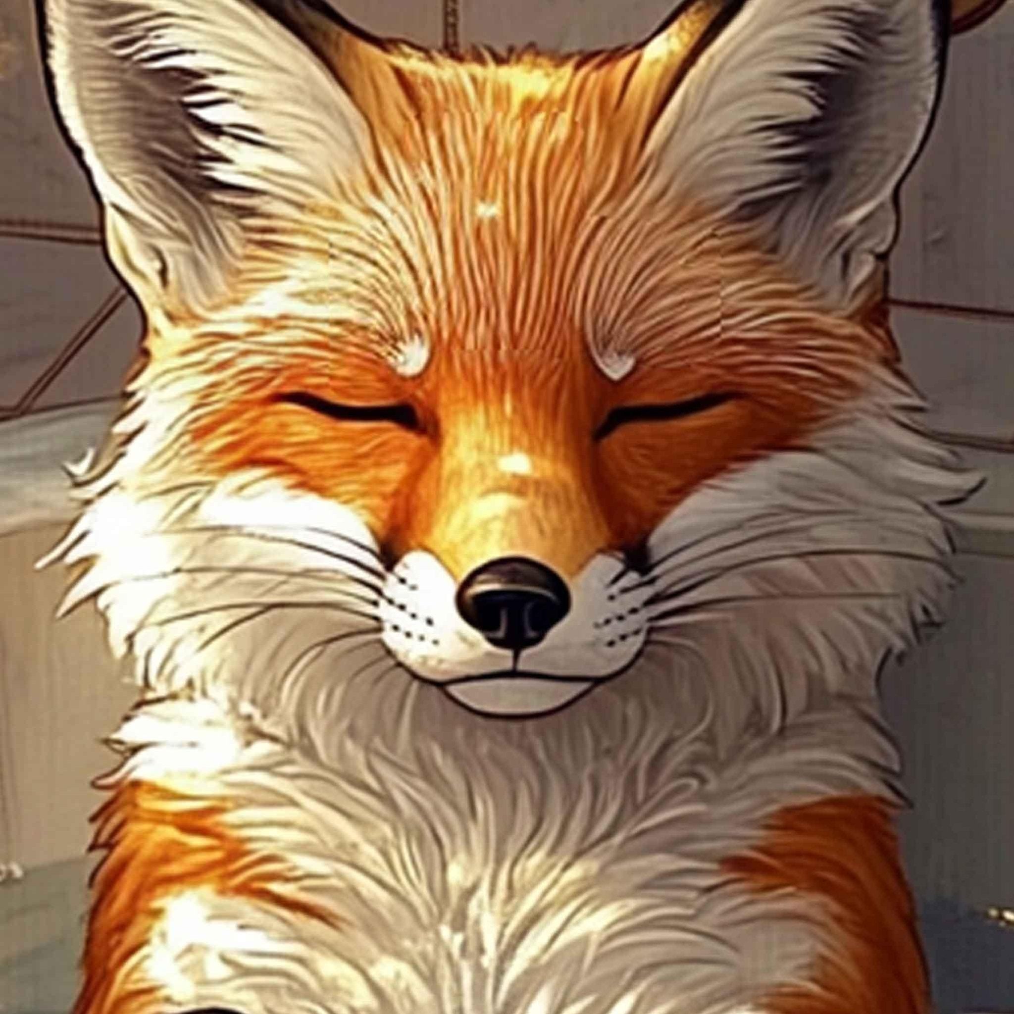 Mindful Fox Poster In Vintage Bathtub Meditating Feminist Maximalist Poster Wall Art Eclectic Bathroom Decor Trendy Fox Gift 5 - WallArtPrints4U