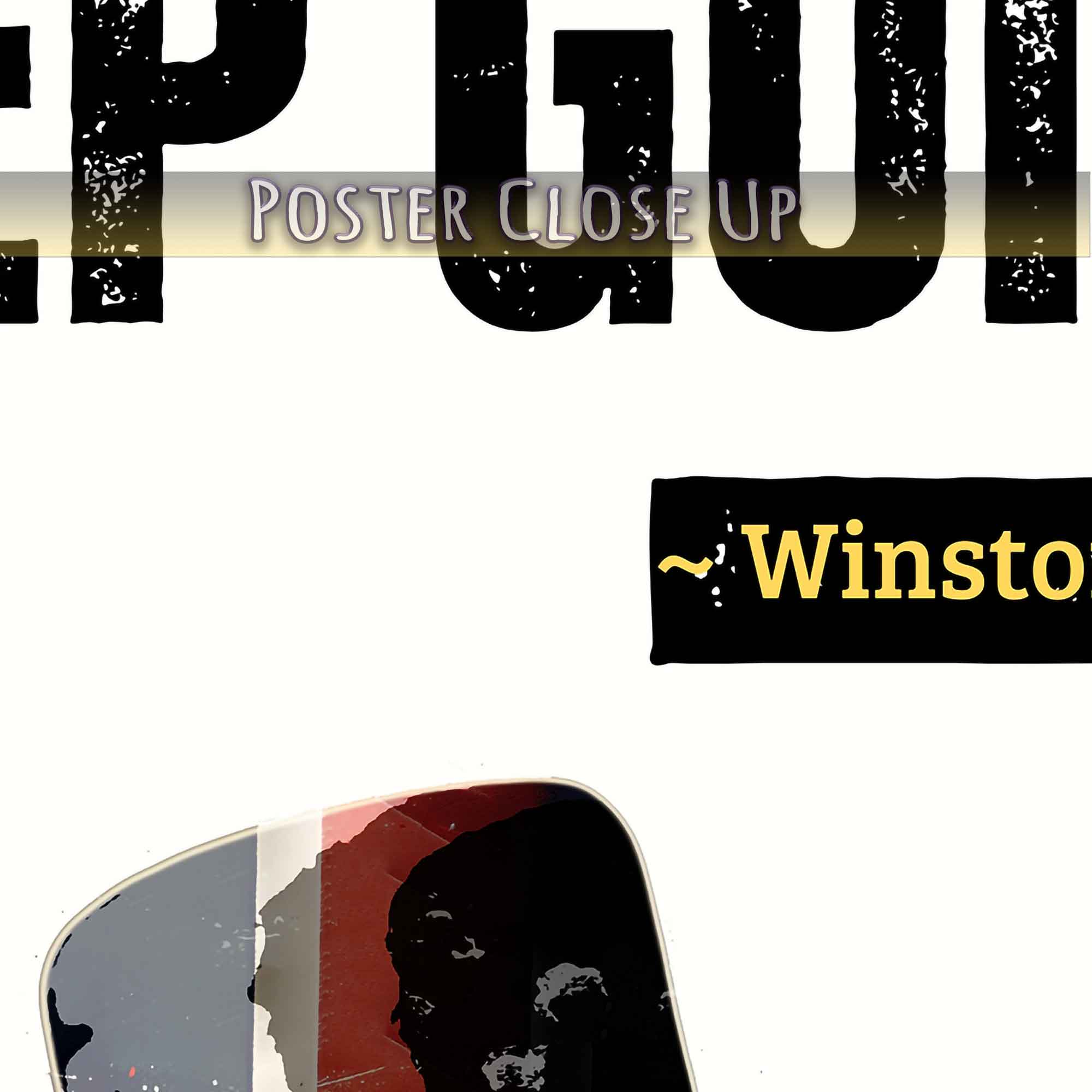 Motivational Poster Winston Churchill Quote If You're Going Through Hell Keep Going Wall Art Vintage Decor - WallArtPrints4U