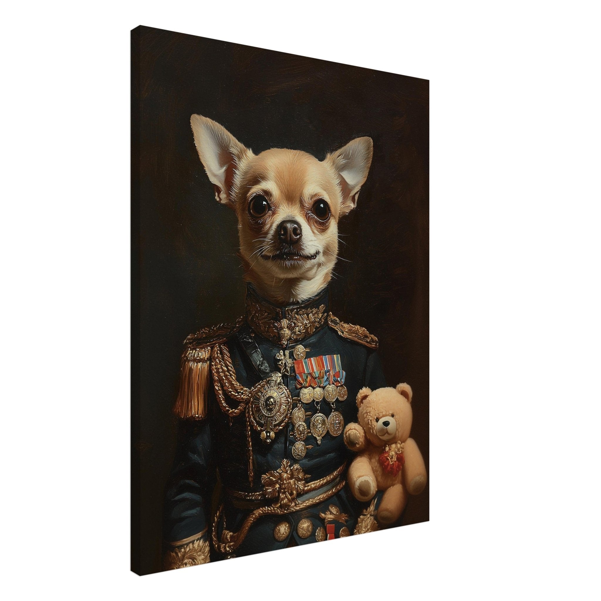 Renaissance Pet Portrait Canvas, Custom Dog Painting, Dog Portrait From Photo - WallArtPrints4U