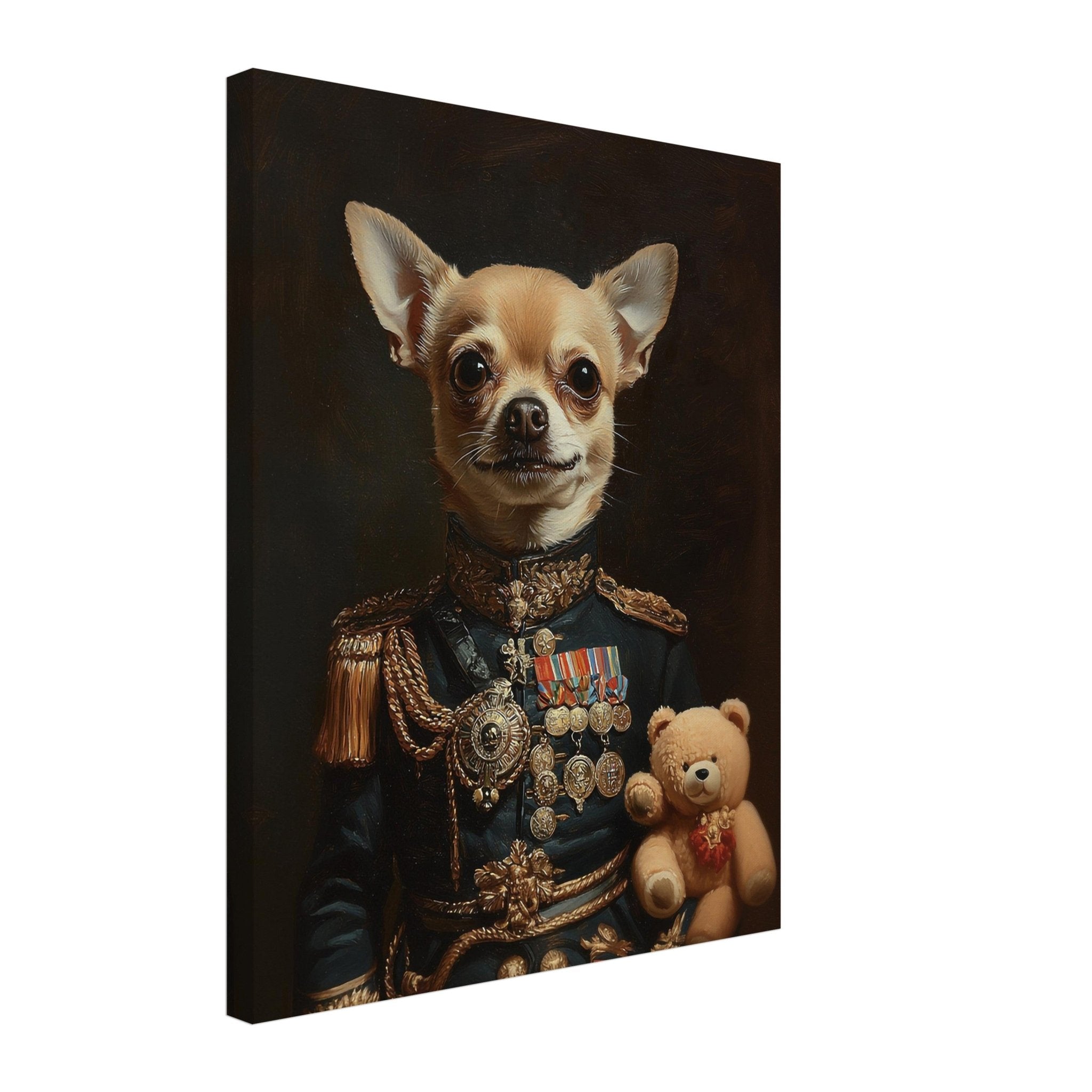 Renaissance Pet Portrait Canvas, Custom Dog Painting, Dog Portrait From Photo - WallArtPrints4U