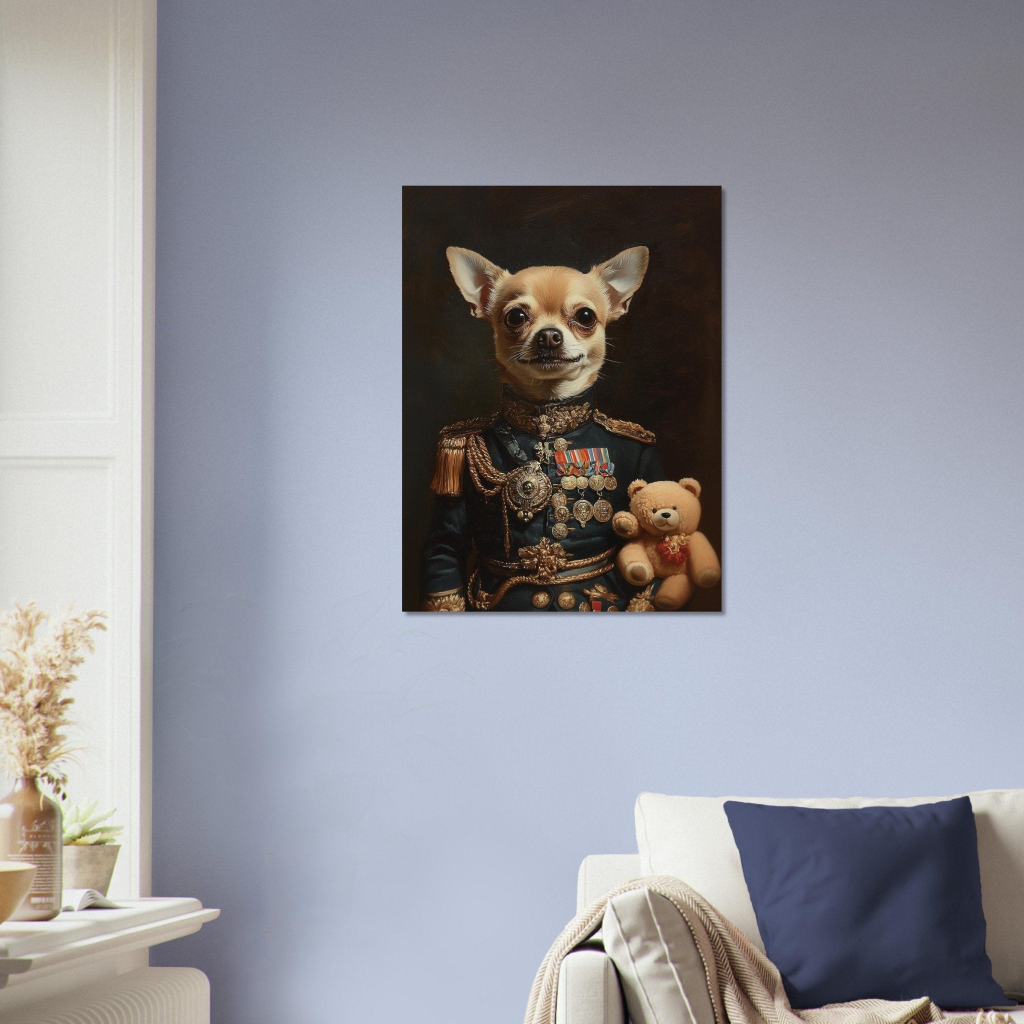 Renaissance Pet Portrait Poster Custom Print, Dog Portrait From Photo - WallArtPrints4U