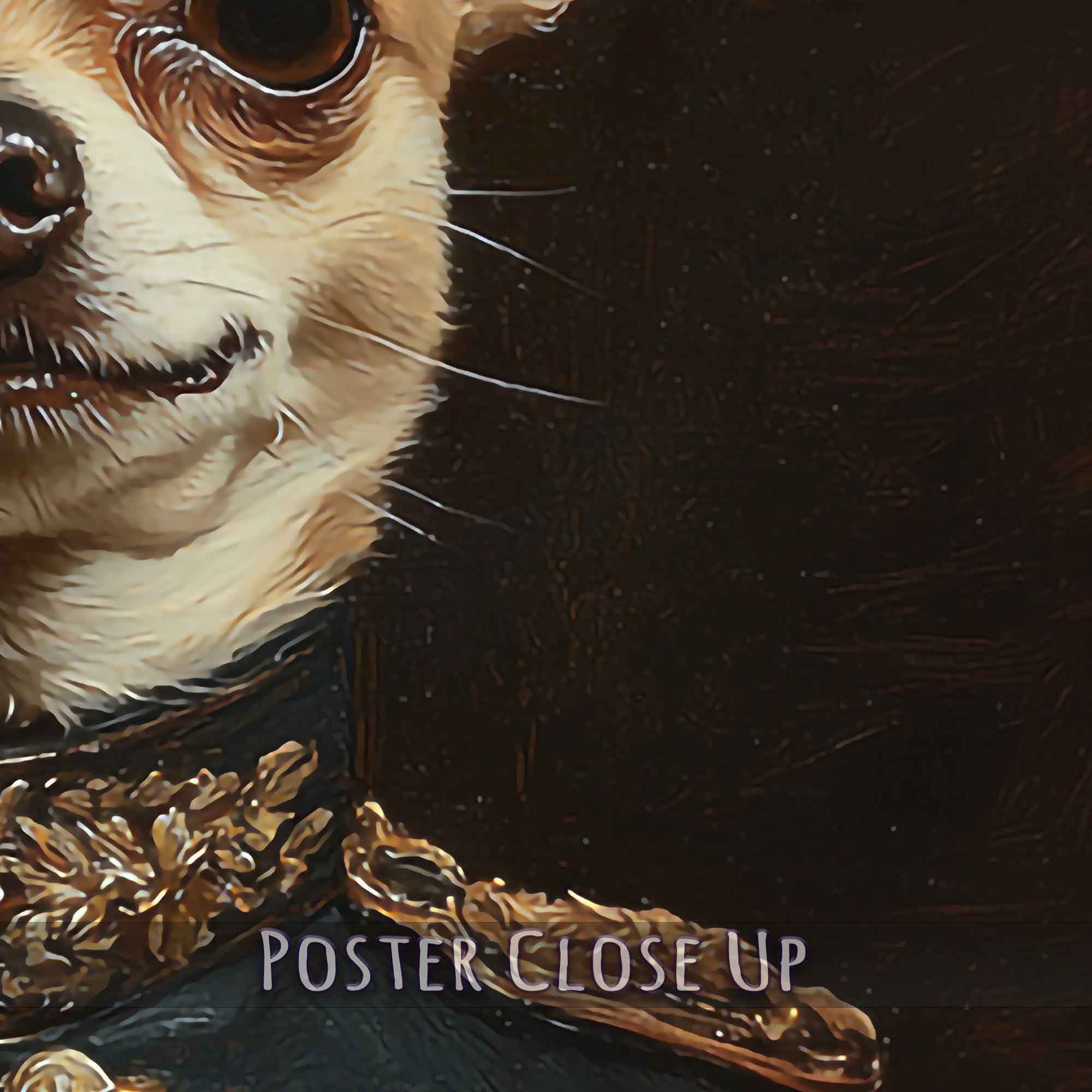 Renaissance Pet Portrait Poster Custom Print, Dog Portrait From Photo - WallArtPrints4U