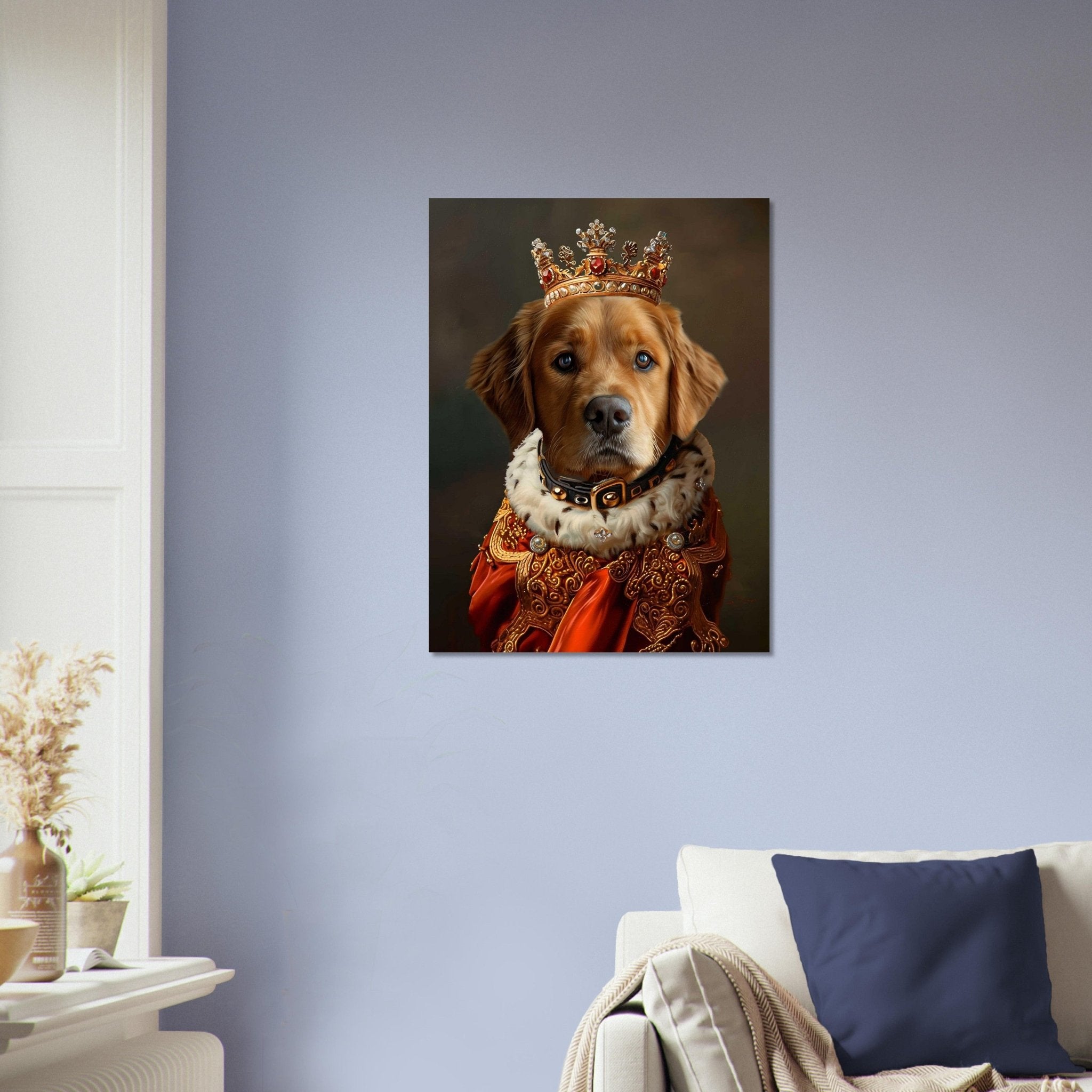 Royal Pet Portrait Poster Custom Print, Dog Portrait From Photo - WallArtPrints4U