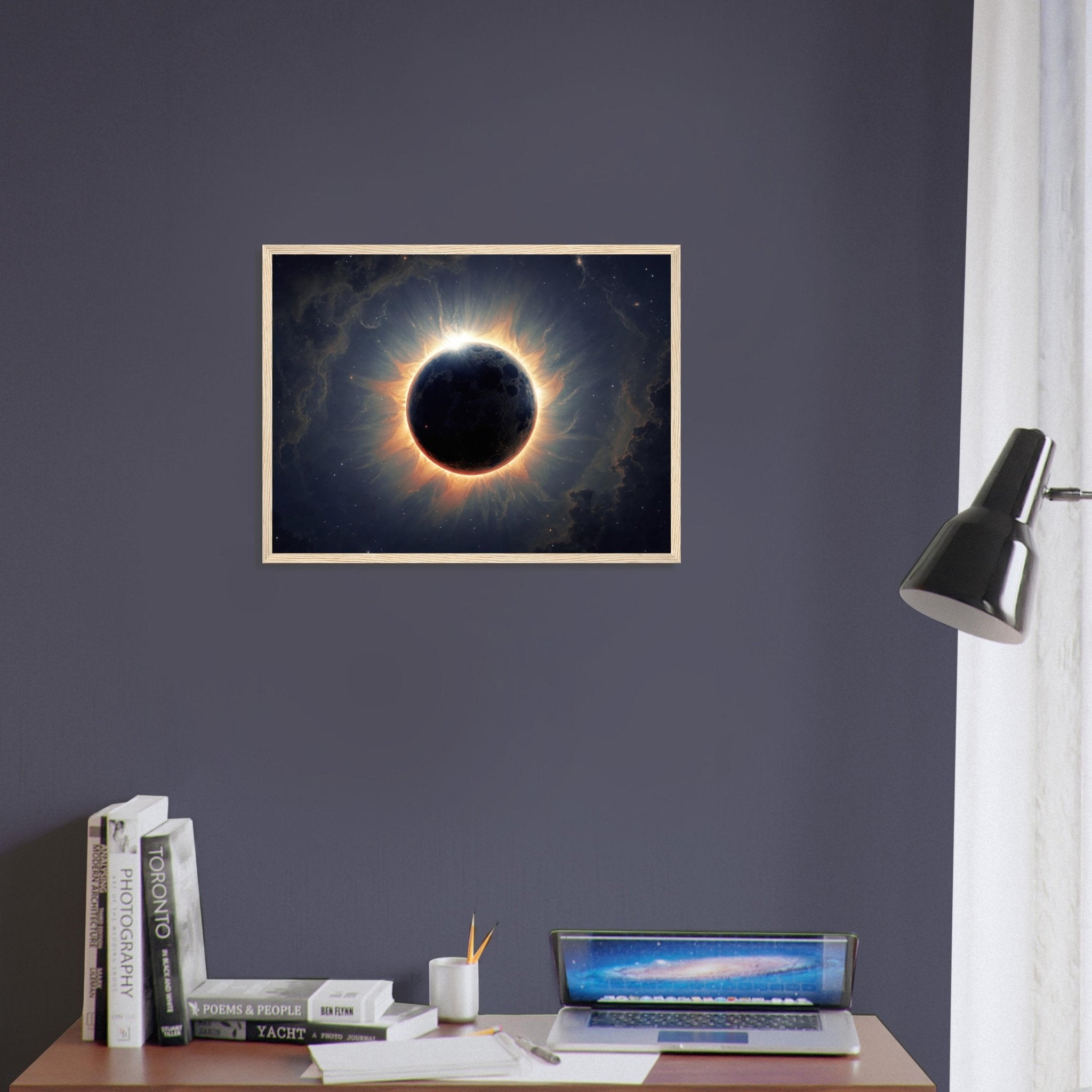 Solar Eclipse Framed Poster Print - WallArtPrints4U