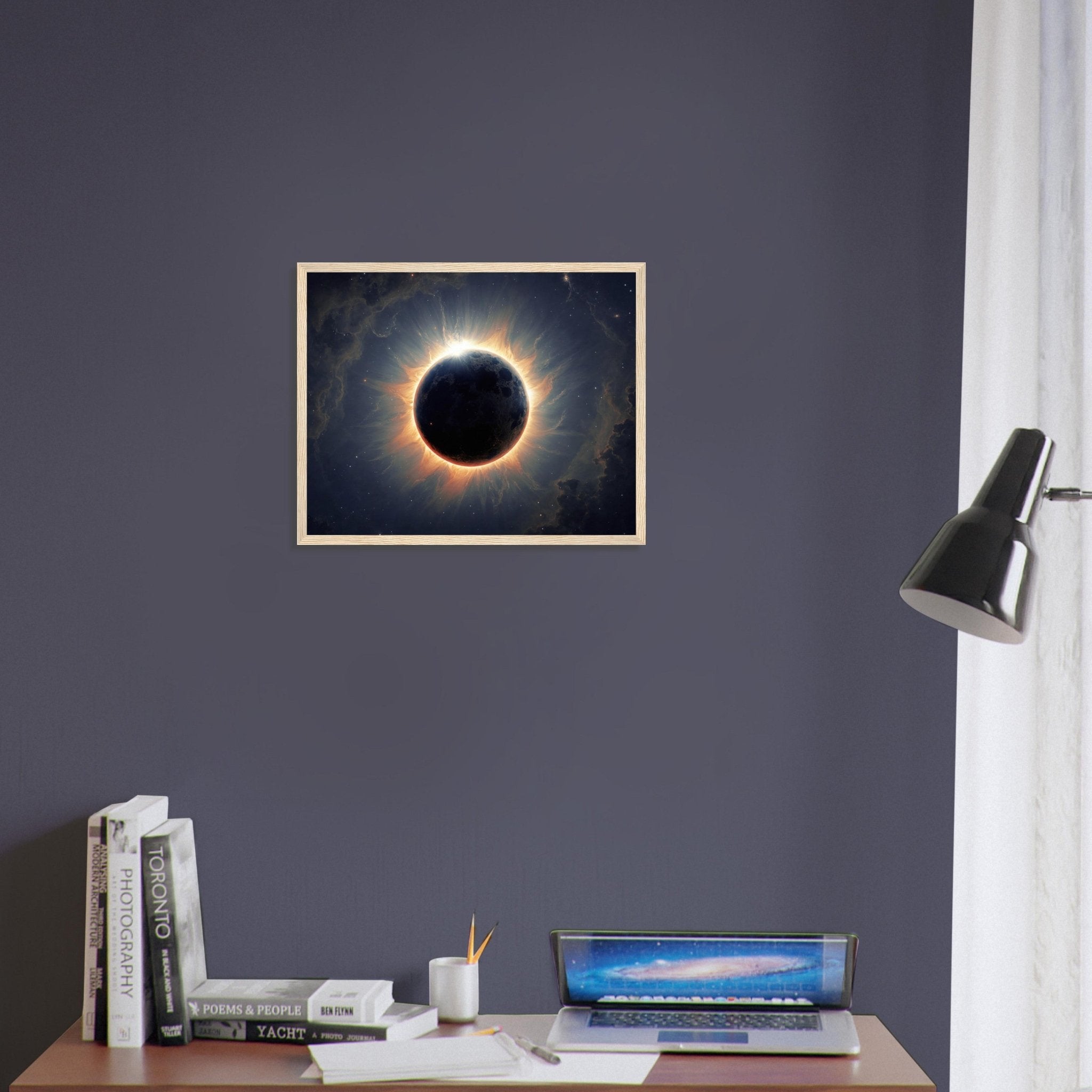 Solar Eclipse Framed Poster Print - WallArtPrints4U