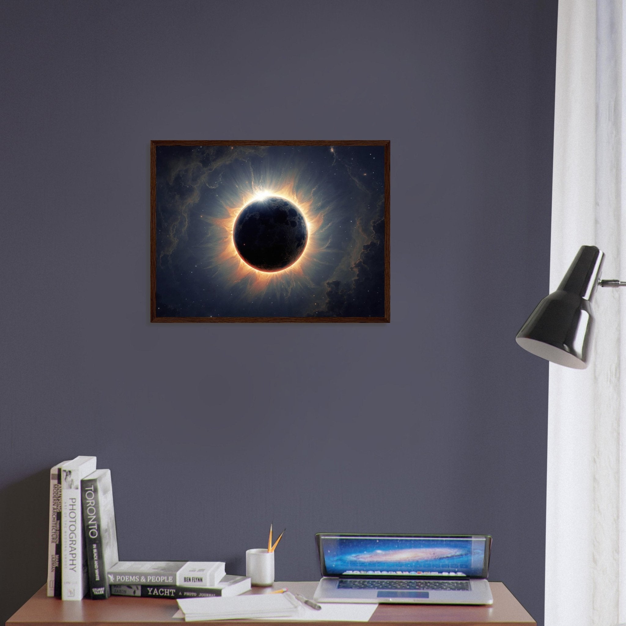 Solar Eclipse Framed Poster Print - WallArtPrints4U