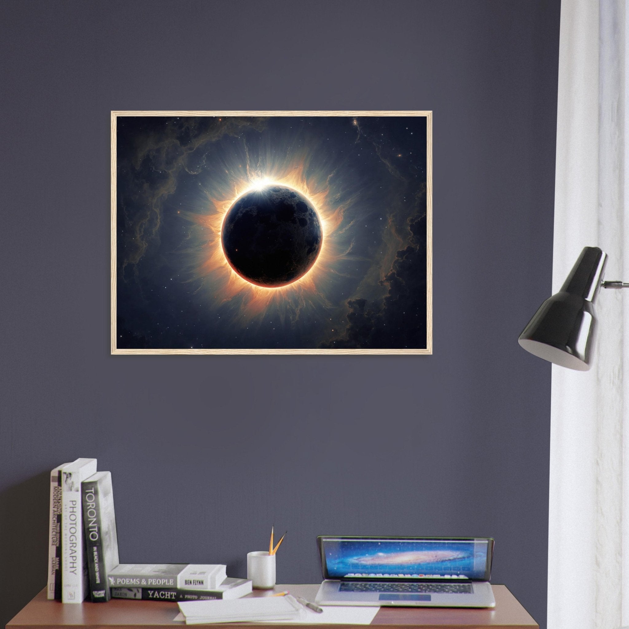 Solar Eclipse Framed Poster Print - WallArtPrints4U