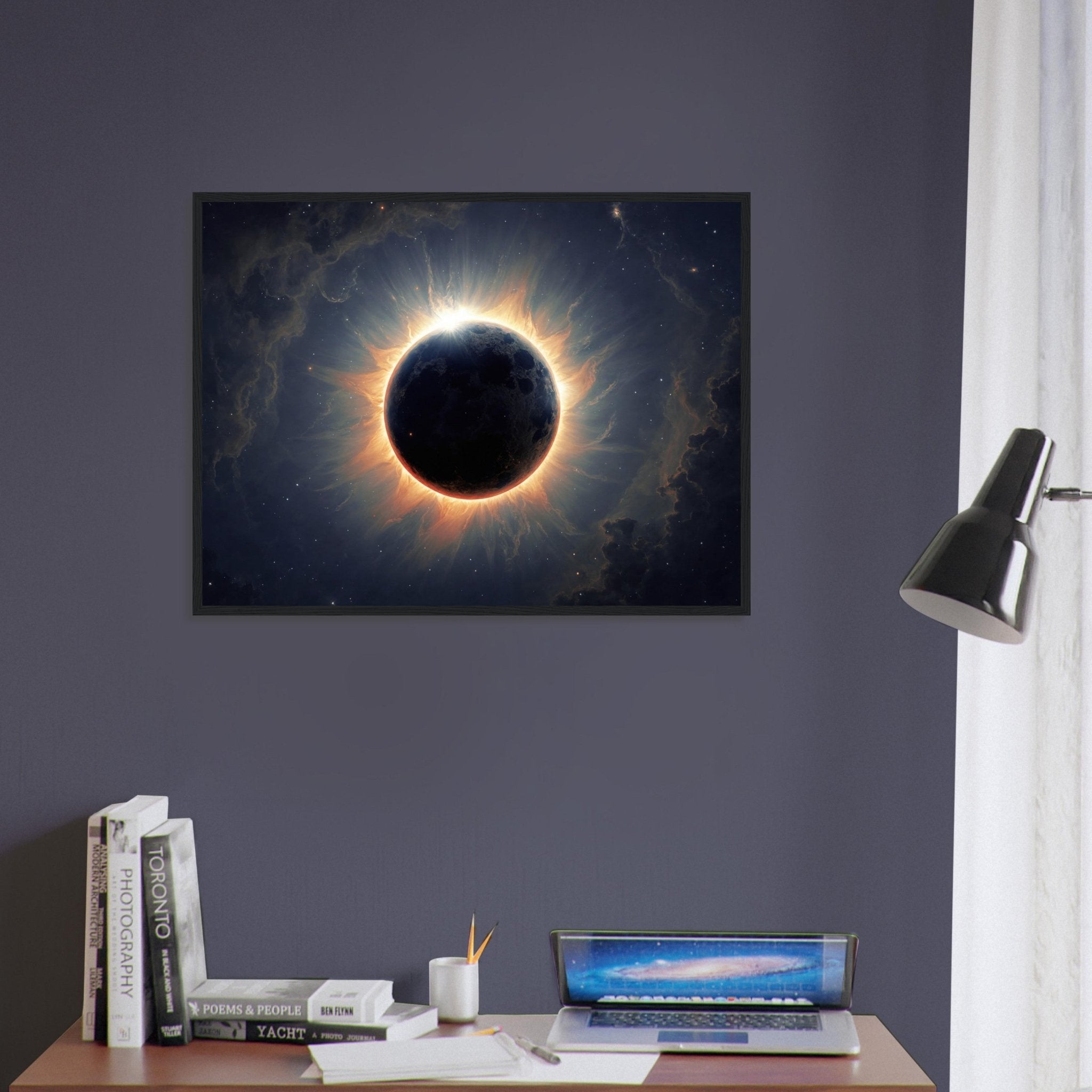 Solar Eclipse Framed Poster Print - WallArtPrints4U