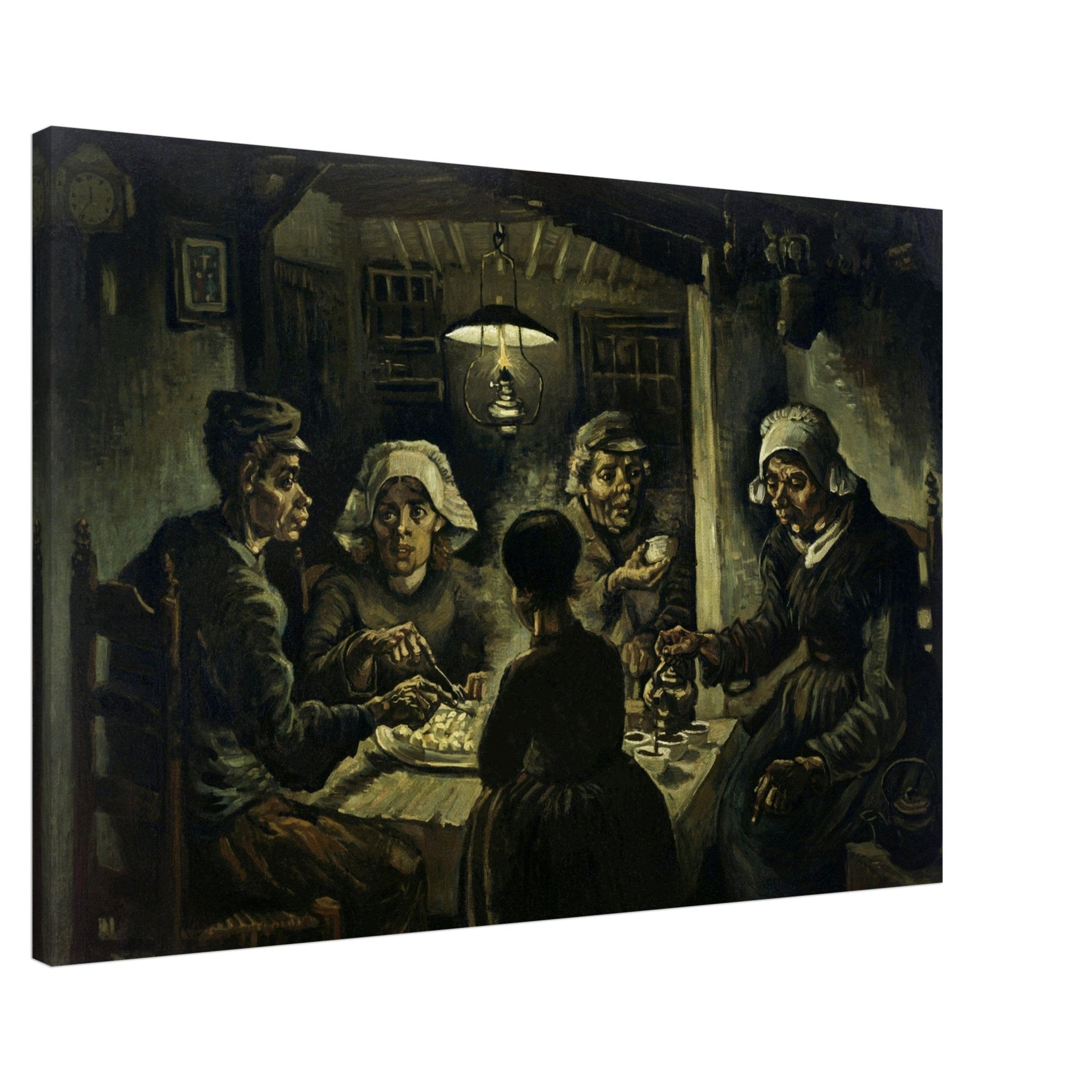 The Potato Eaters, Vincent Van Gogh Canvas Print Classic Masterpiece Wall Art - WallArtPrints4U