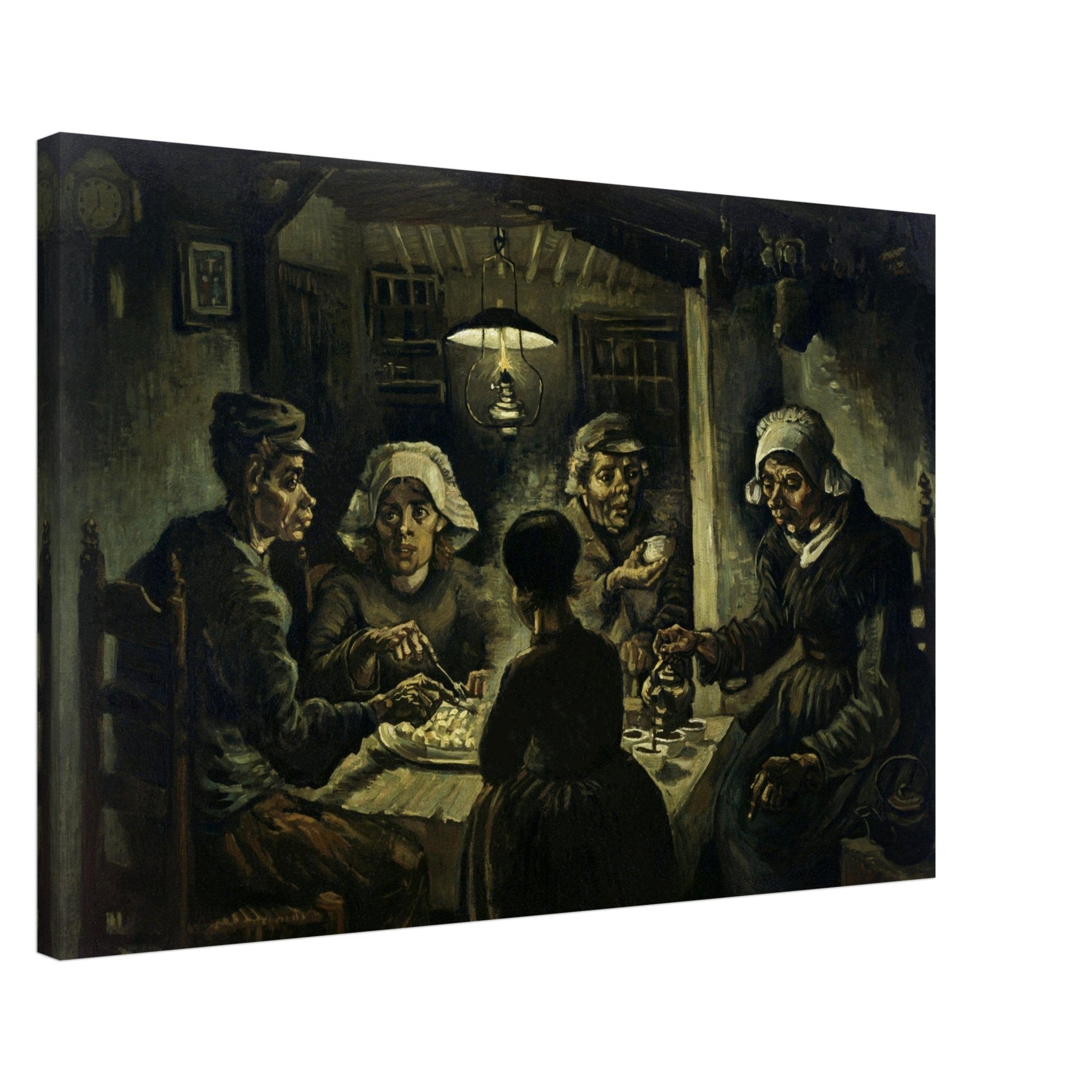 The Potato Eaters, Vincent Van Gogh Canvas Print Classic Masterpiece Wall Art - WallArtPrints4U