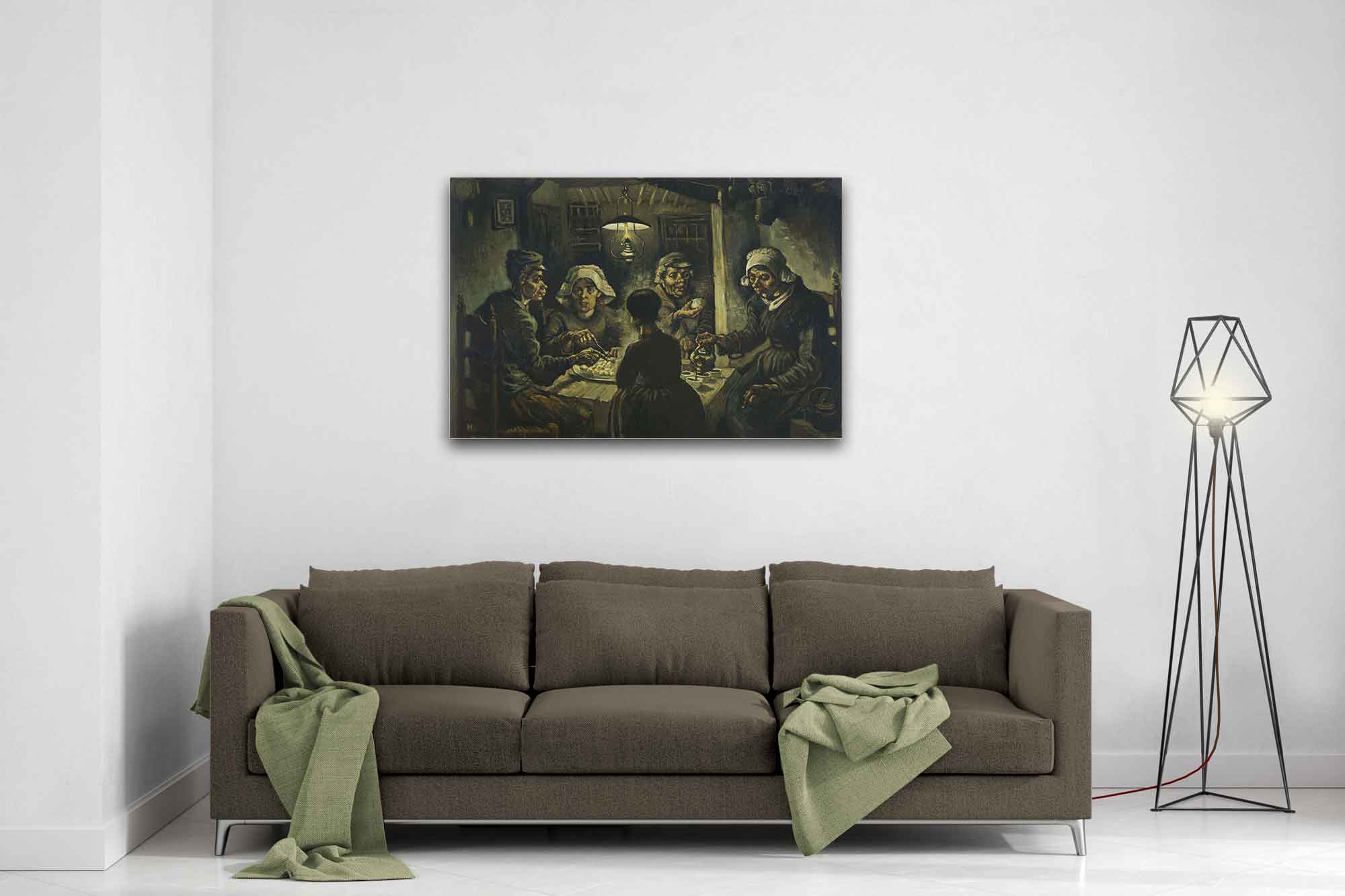 The Potato Eaters, Vincent Van Gogh Canvas Print Classic Masterpiece Wall Art - WallArtPrints4U