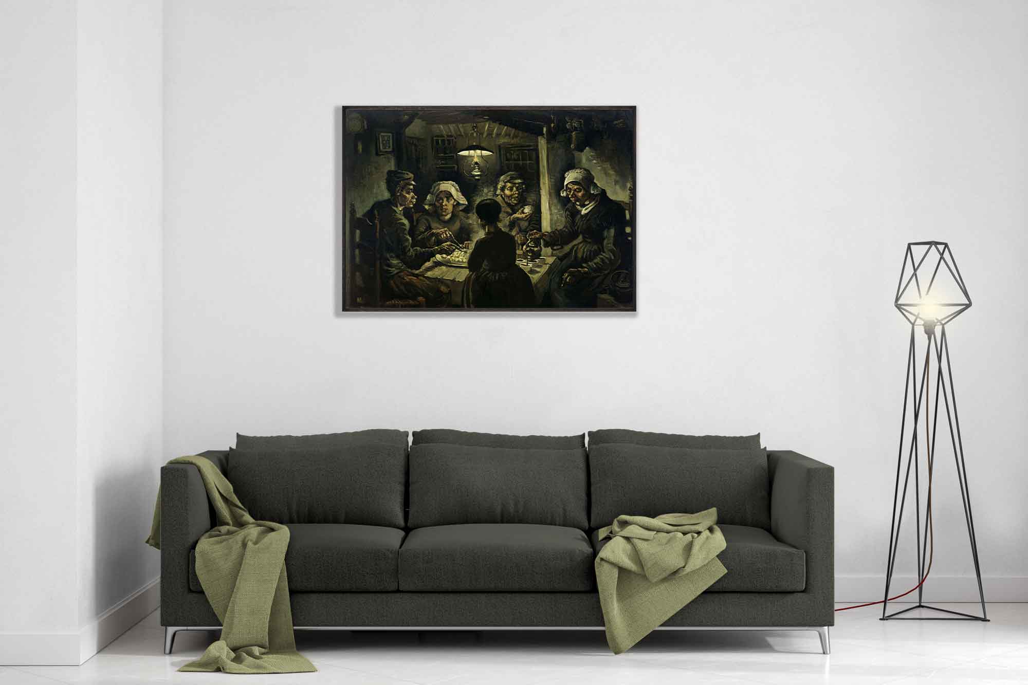 The Potato Eaters, Vincent Van Gogh Framed Print Classic Masterpiece Wall Art - WallArtPrints4U