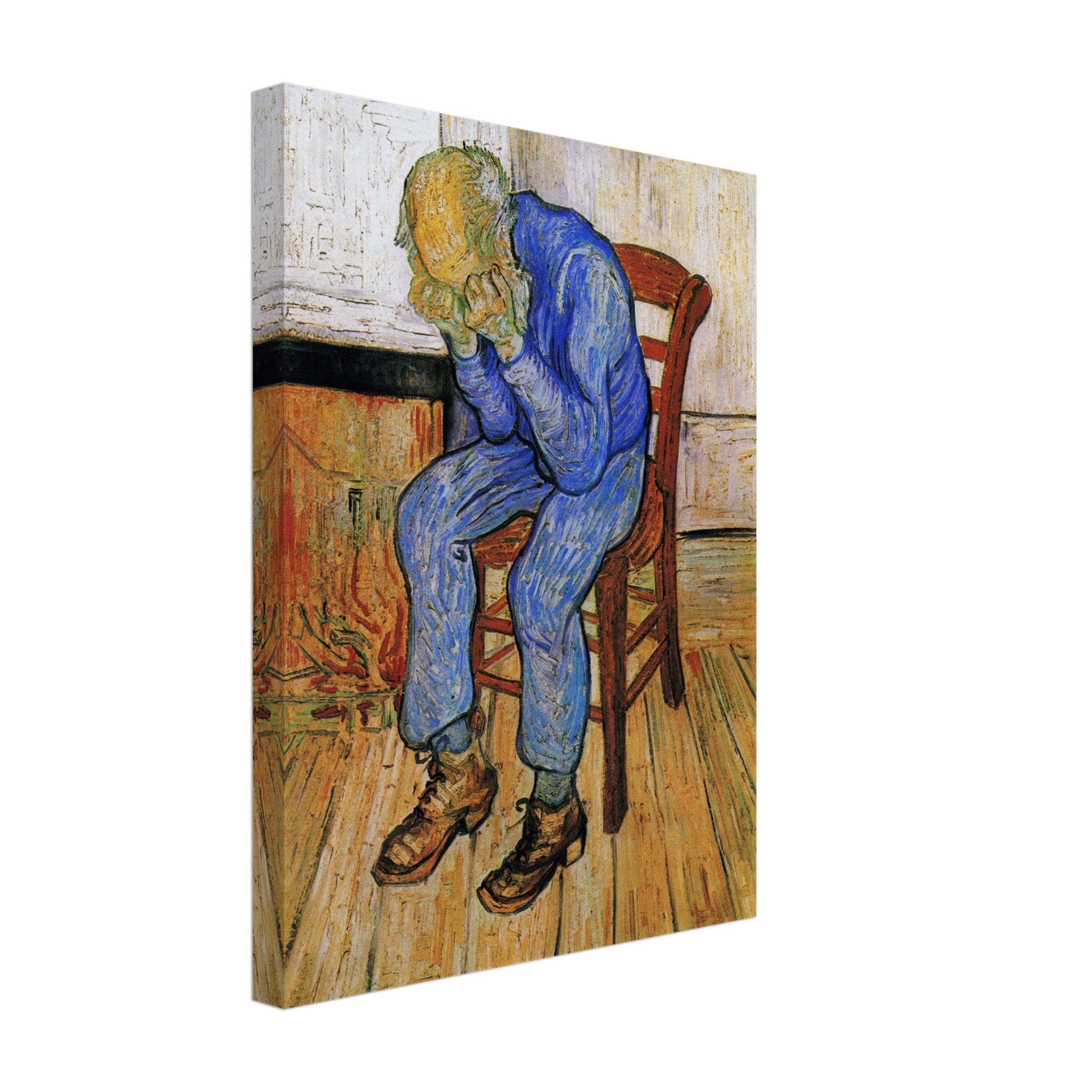 Wee Blue Coo Van Gogh „Alter Mann In Trauer“ Kunstprint Gerahmt – 9x7 Zoll Wanddeko Für Zuhause
