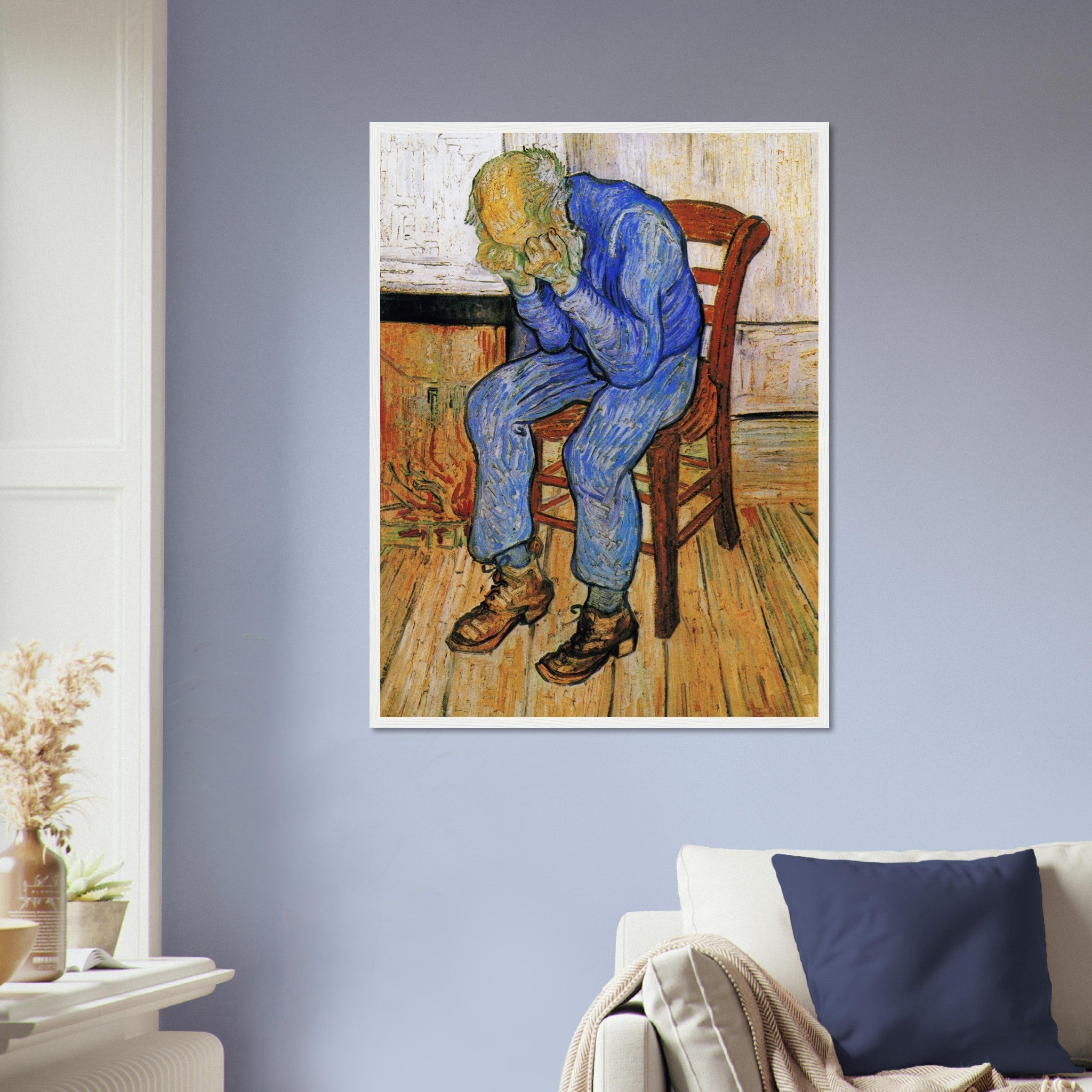 Van Gogh Framed Print, At Eternity's Gate, Sorrowing Old Man - WallArtPrints4U