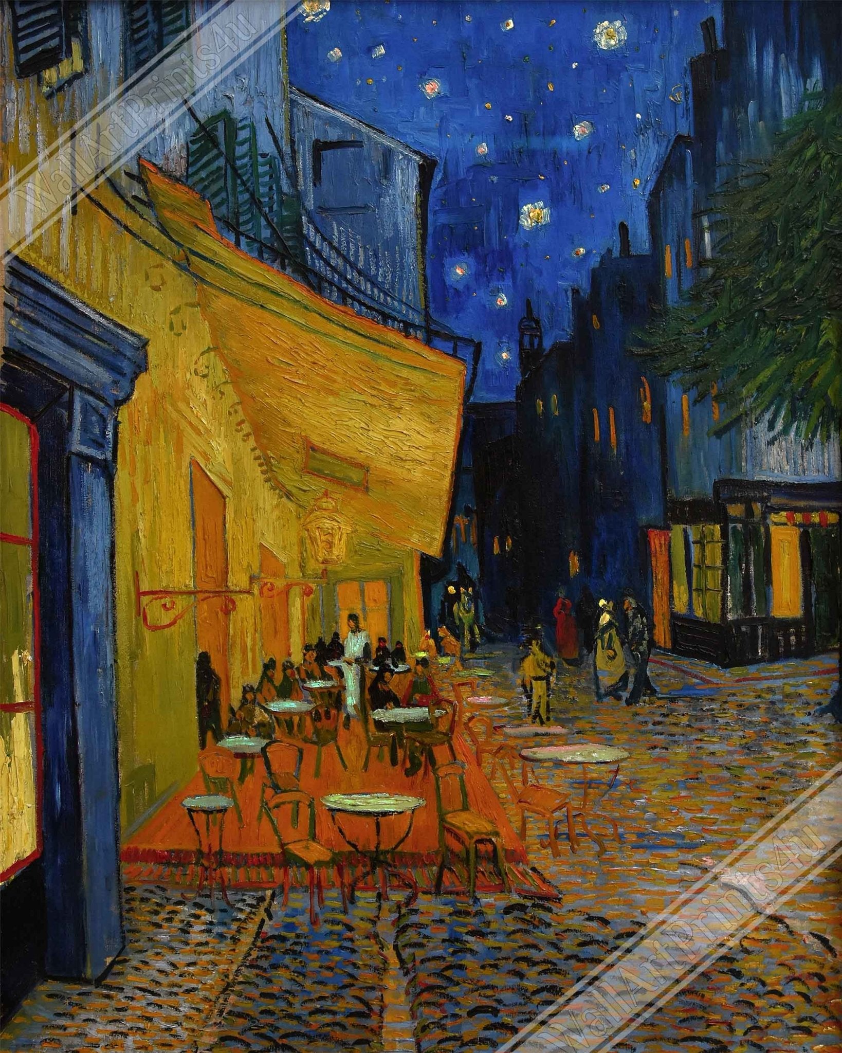 Van Gogh Framed Print, Cafe Terrace At Night - WallArtPrints4U