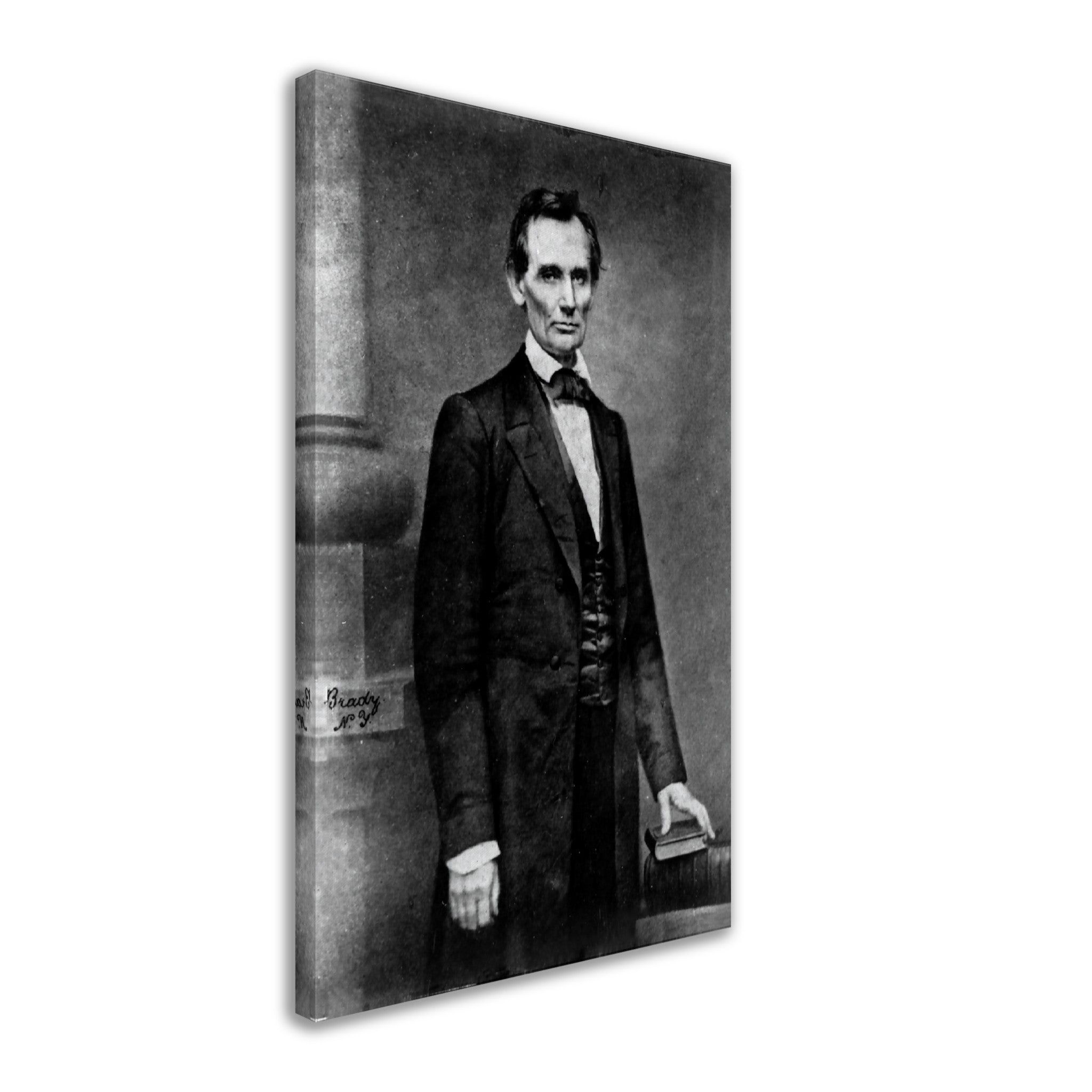 Abraham Lincoln Portrait Photo Canvas, Famous Canvas Print Photo From 1860, Photo That Propelled Lincoln To Greatness - WallArtPrints4U