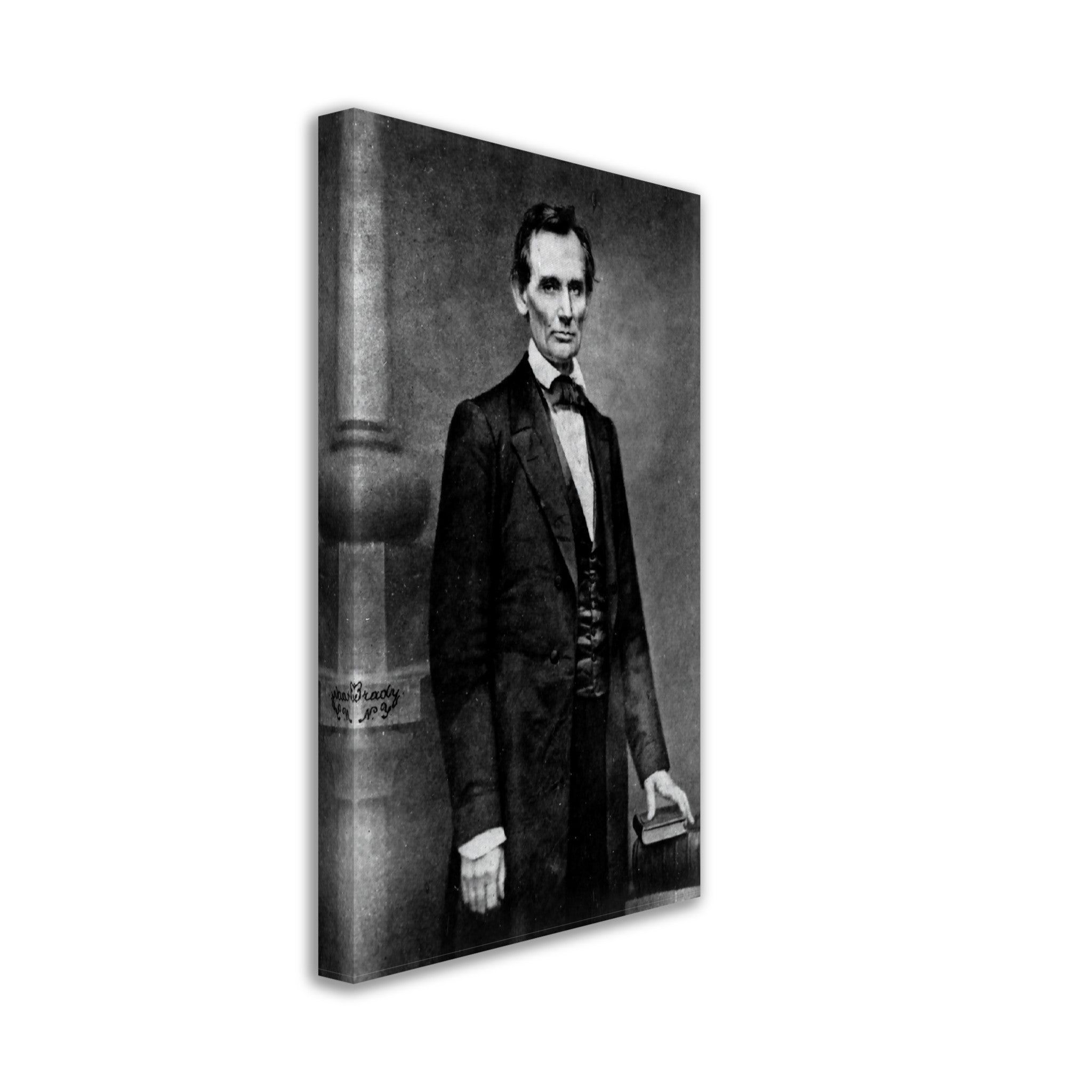 Abraham Lincoln Portrait Photo Canvas, Famous Canvas Print Photo From 1860, Photo That Propelled Lincoln To Greatness - WallArtPrints4U