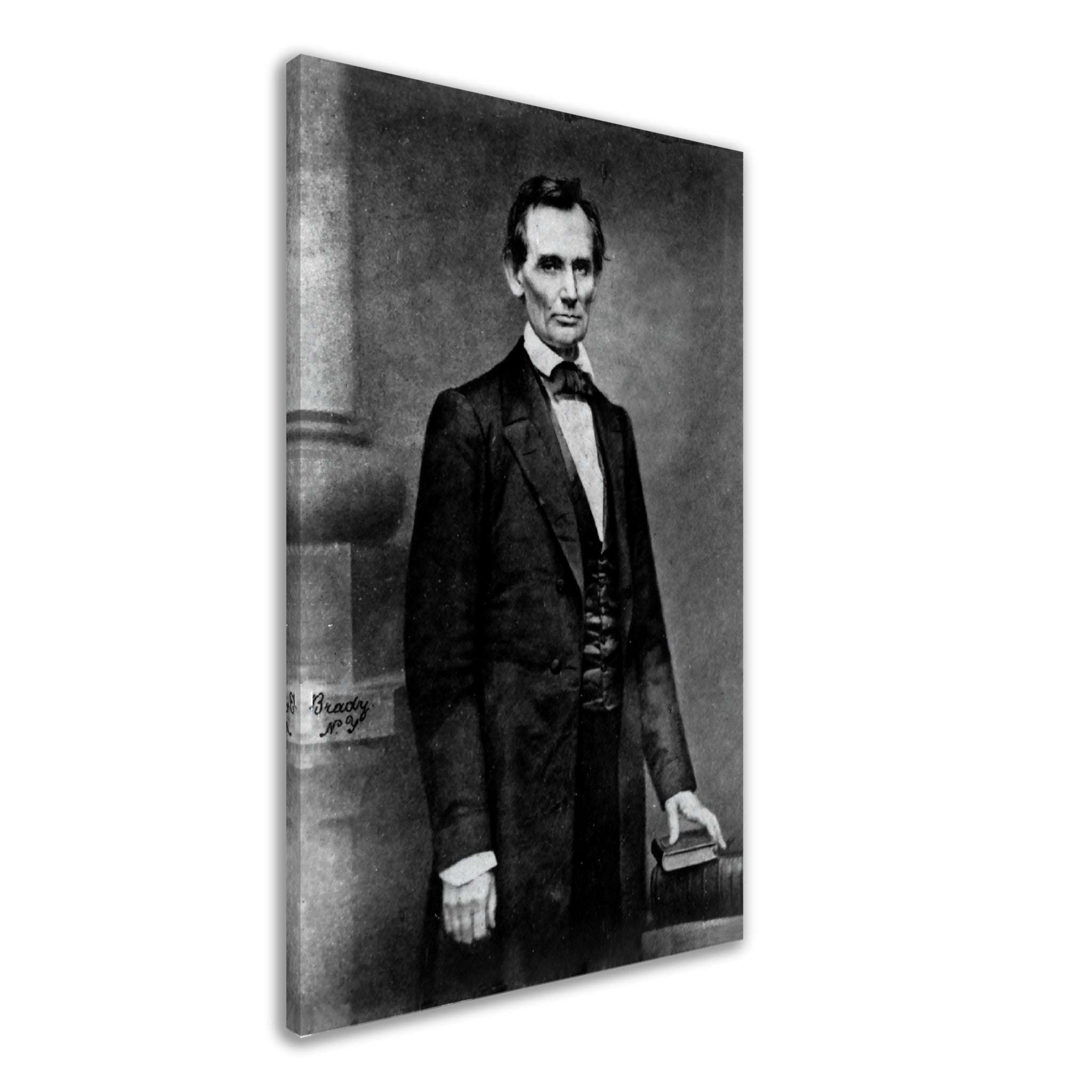 Abraham Lincoln Portrait Photo Canvas, Famous Canvas Print Photo From 1860, Photo That Propelled Lincoln To Greatness - WallArtPrints4U