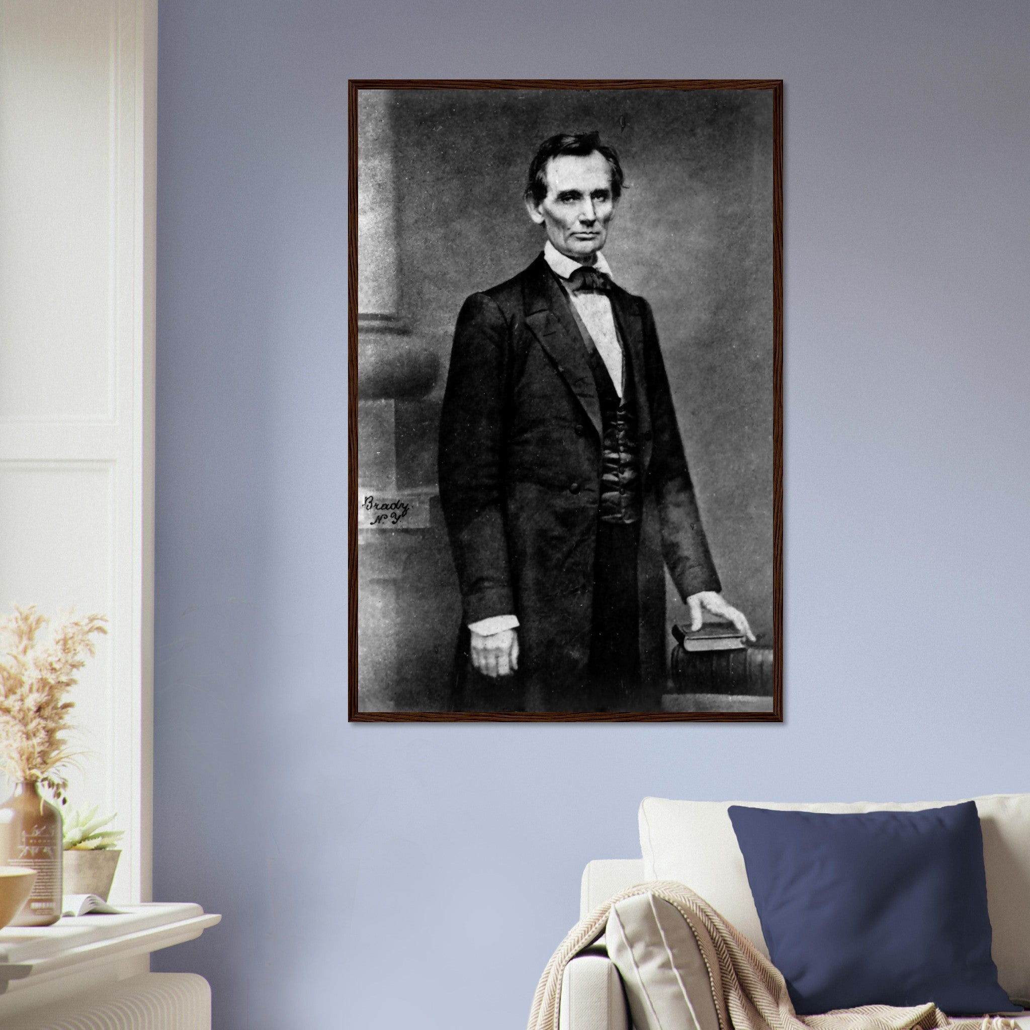 Abraham Lincoln Portrait Photo Framed, Famous Framed Print Photo From 1860, Photo That Propelled Lincoln To Greatness - WallArtPrints4U