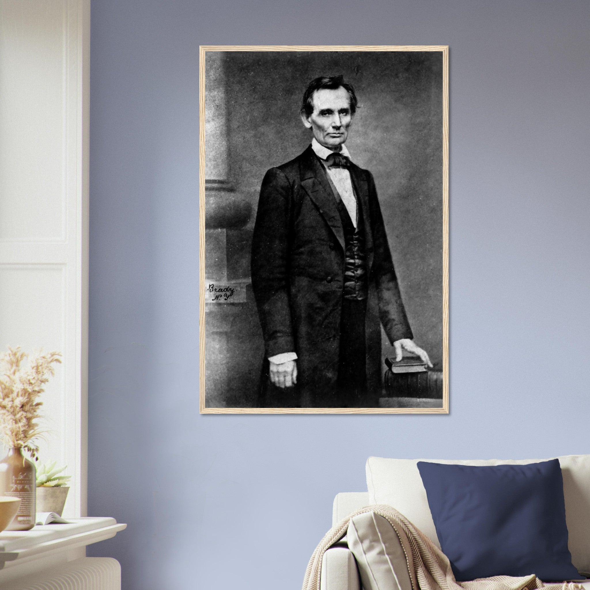 Abraham Lincoln Portrait Photo Framed, Famous Framed Print Photo From 1860, Photo That Propelled Lincoln To Greatness - WallArtPrints4U